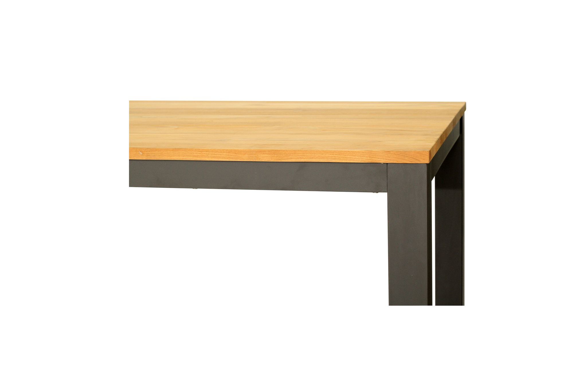 Carmel Outdoor Extension Table 3.1m - Asteroid Black (Charcoal) Powder Coated Legs - Image 11