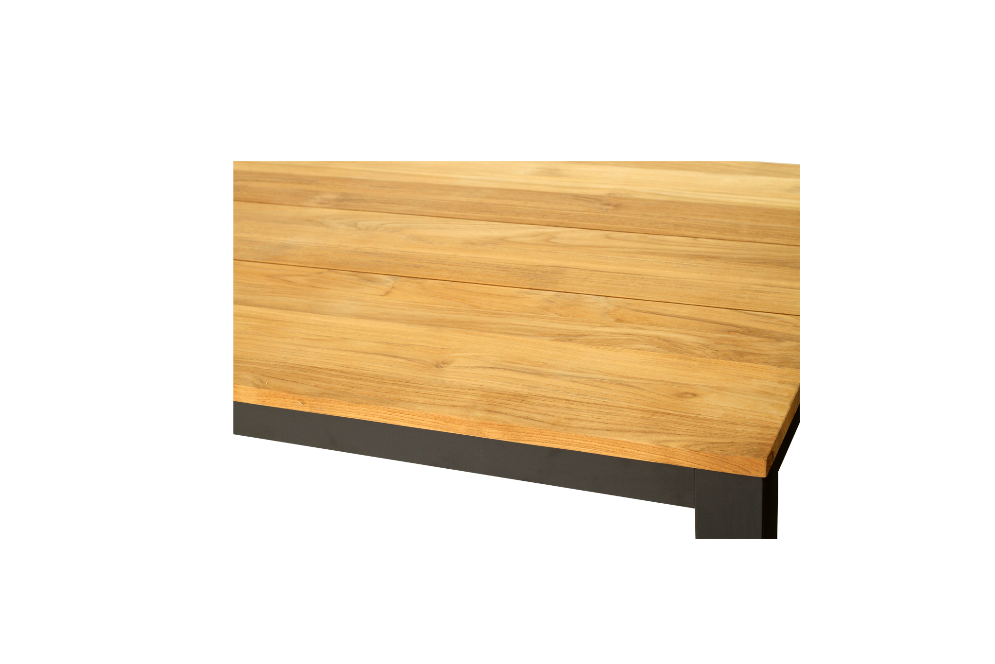Carmel Outdoor Extension Table 3.1m - Asteroid Black (Charcoal) Powder Coated Legs - Image 12