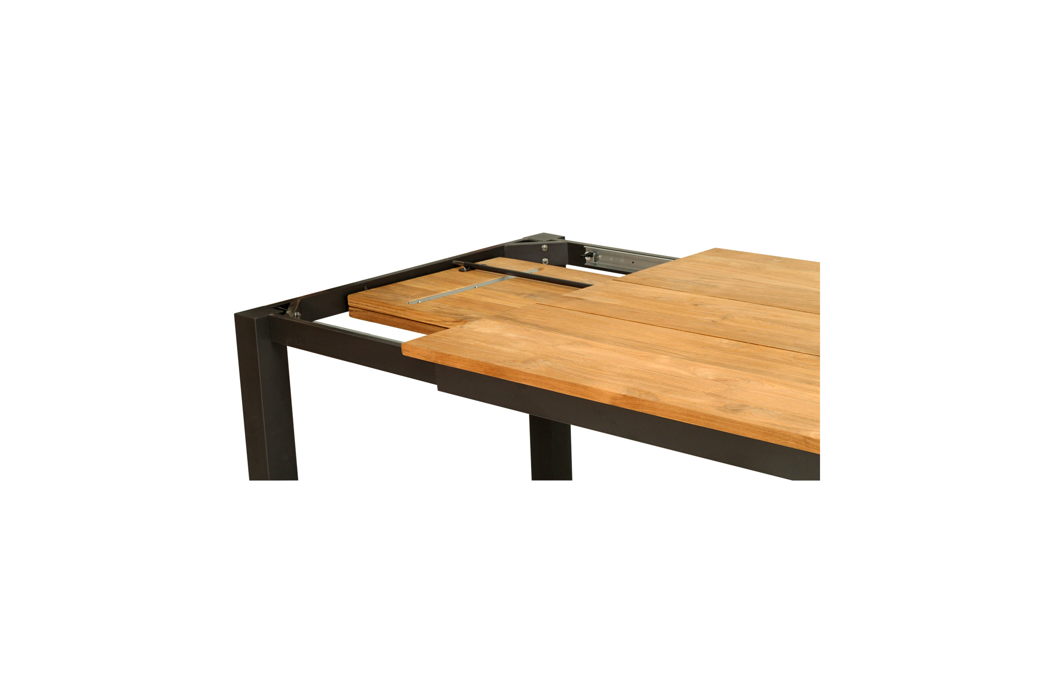 Carmel Outdoor Extension Table 3.1m - Pearl White Powder Coated Legs - Image 13