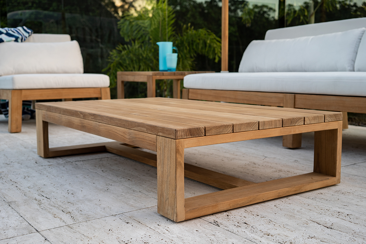 Double Island Outdoor Coffee Table - Low - Image 2