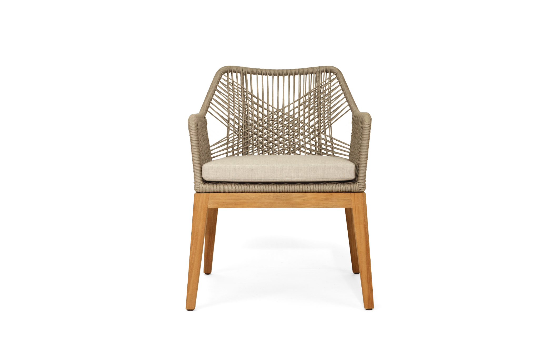 Key Largo Outdoor Dining Chair - Light Grey