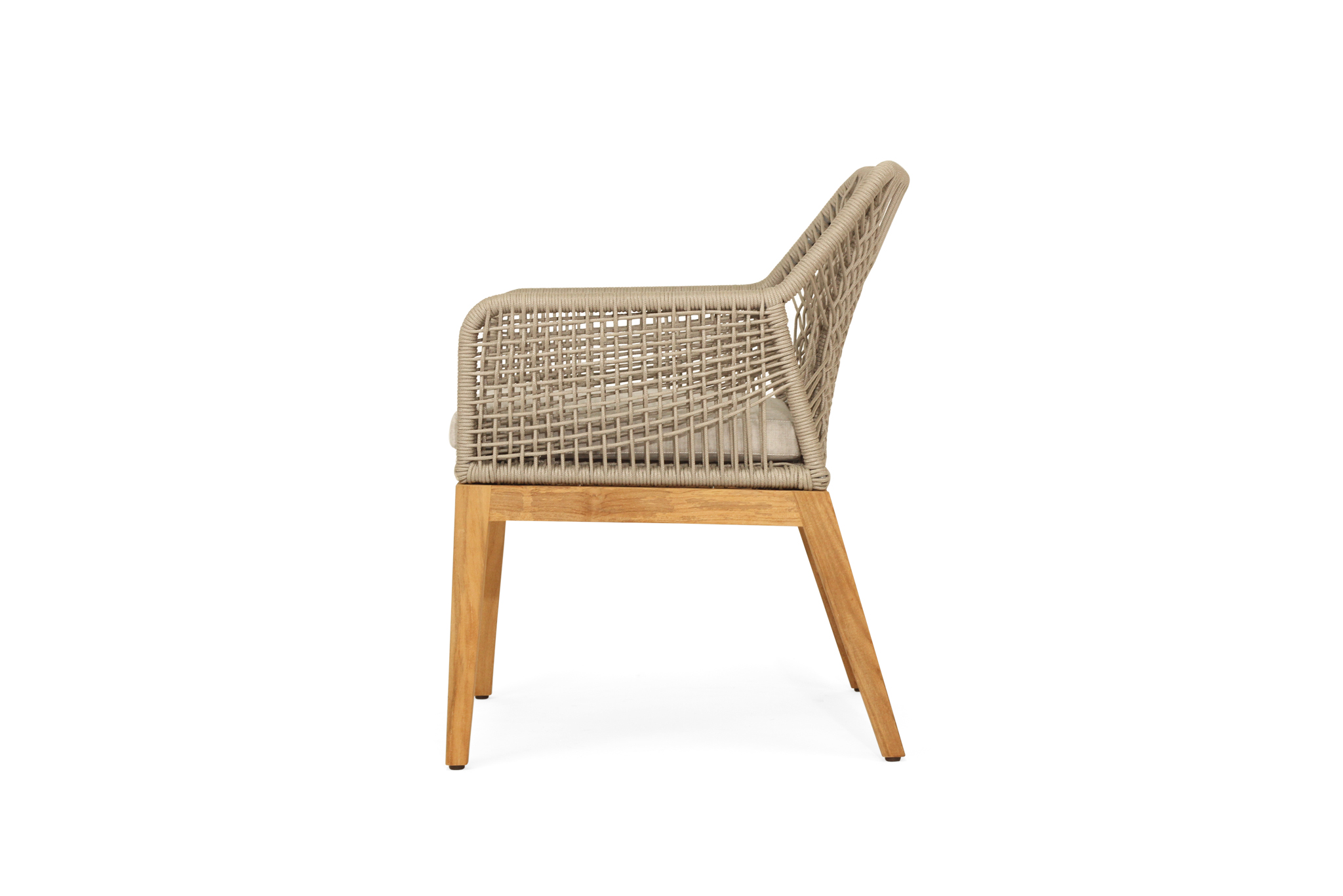 Key Largo Outdoor Dining Chair - Light Grey - Image 5
