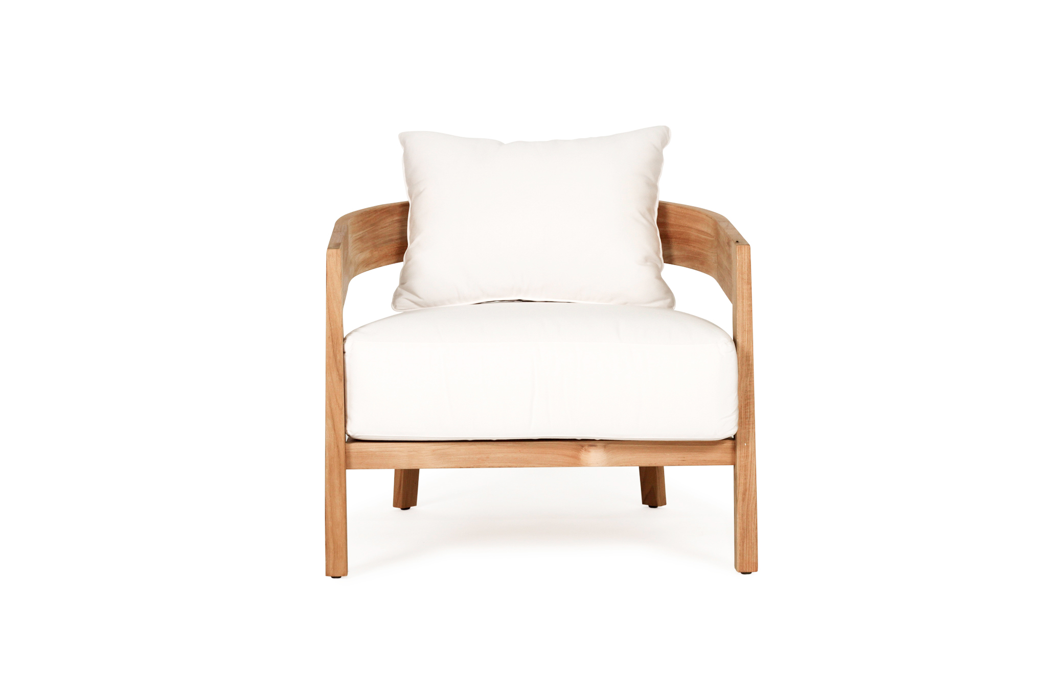 Kingscliff Outdoor Sofa – 1 Seater – (Canvas Natural, Cast Slate or Cast Silver Upholstery)