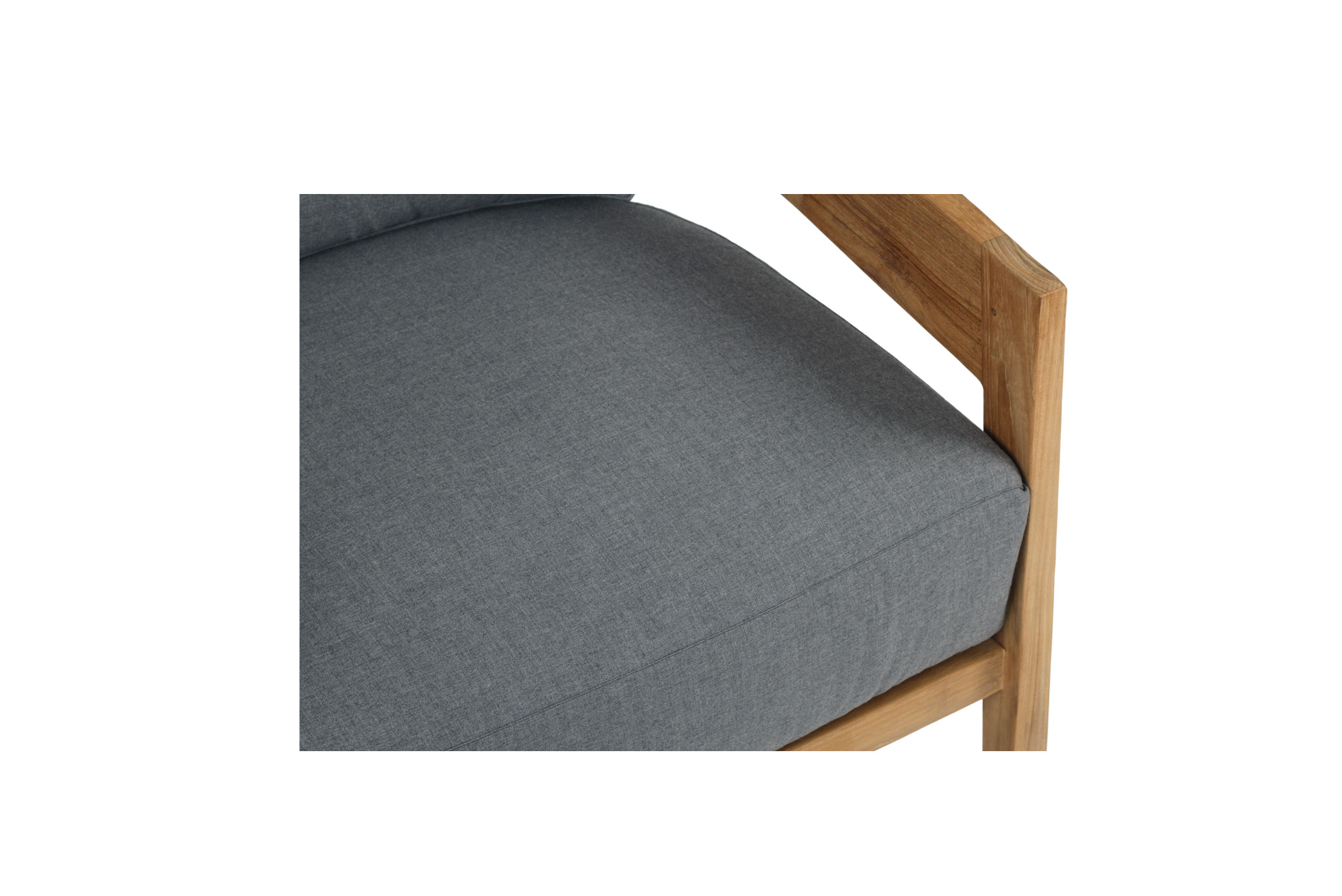 Kingscliff Outdoor Sofa – 1 Seater – (Canvas Natural, Cast Slate or Cast Silver Upholstery) - Image 18