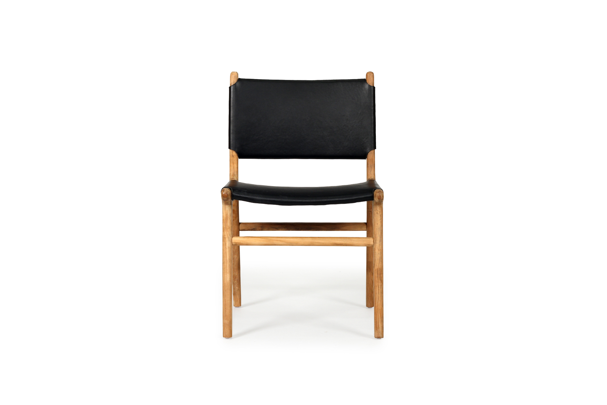 Pasadena Leather Side Chair - Black
