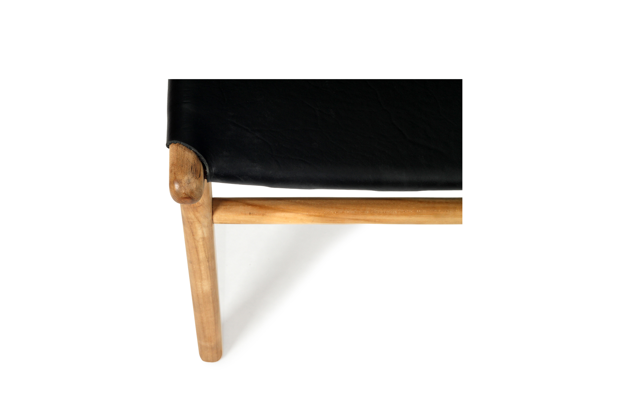 Pasadena Leather Side Chair - Black - Image 8