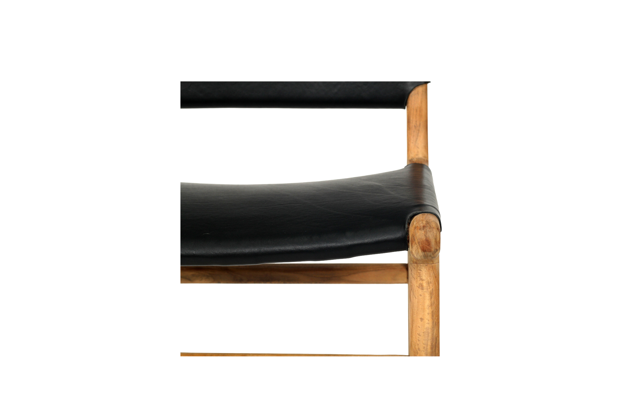 Pasadena Leather Side Chair - Black - Image 9