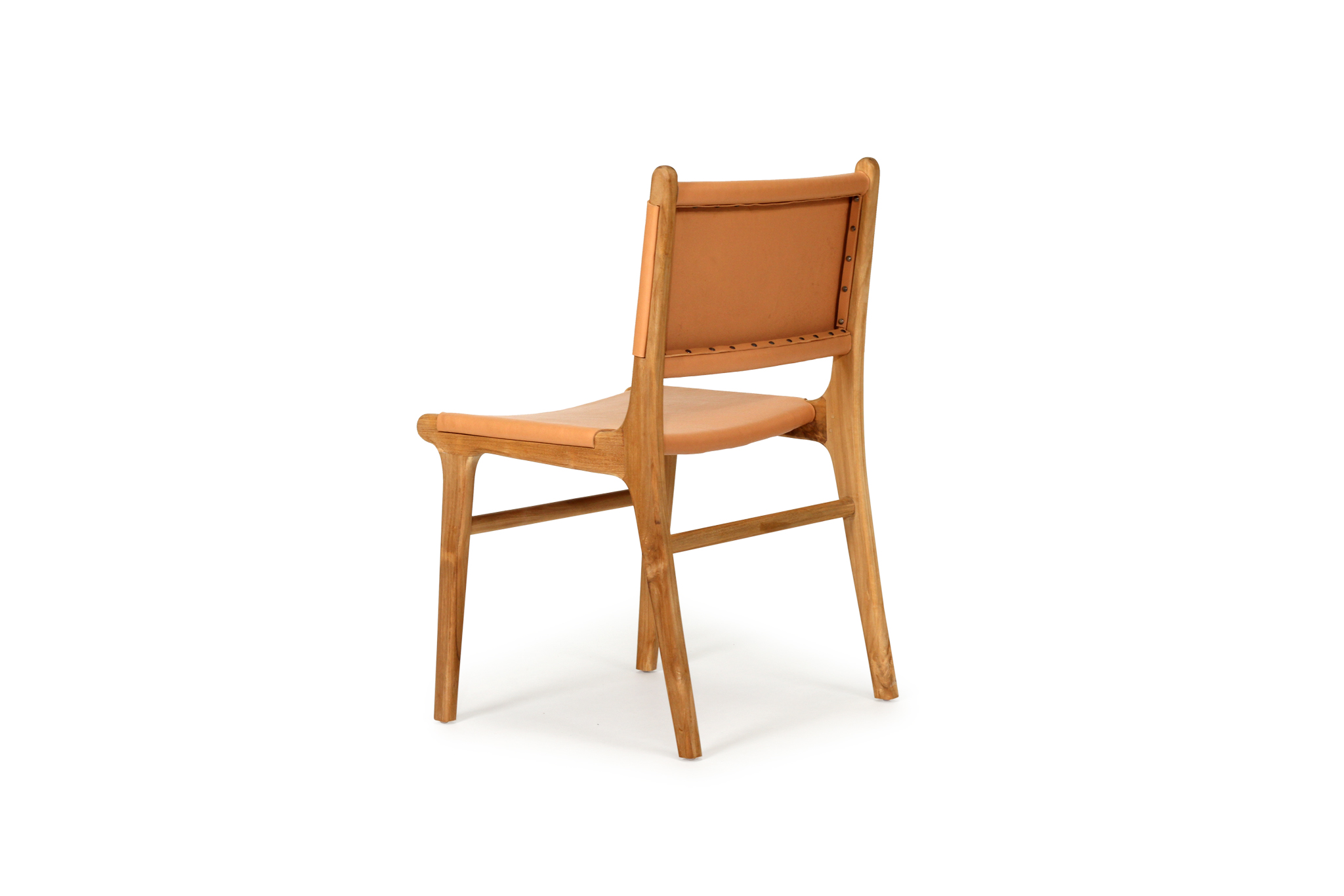 Pasadena Leather Side Chair - Natural - Image 6