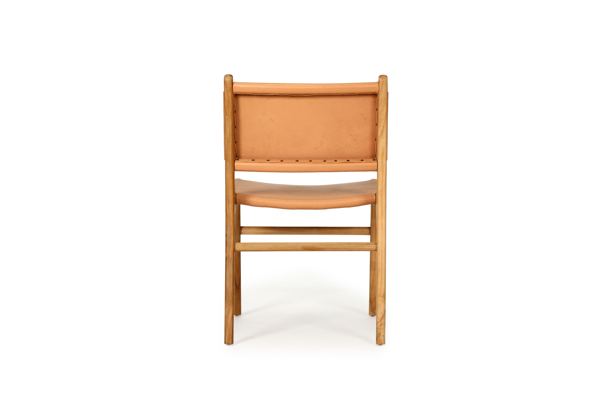 Pasadena Leather Side Chair - Natural - Image 7