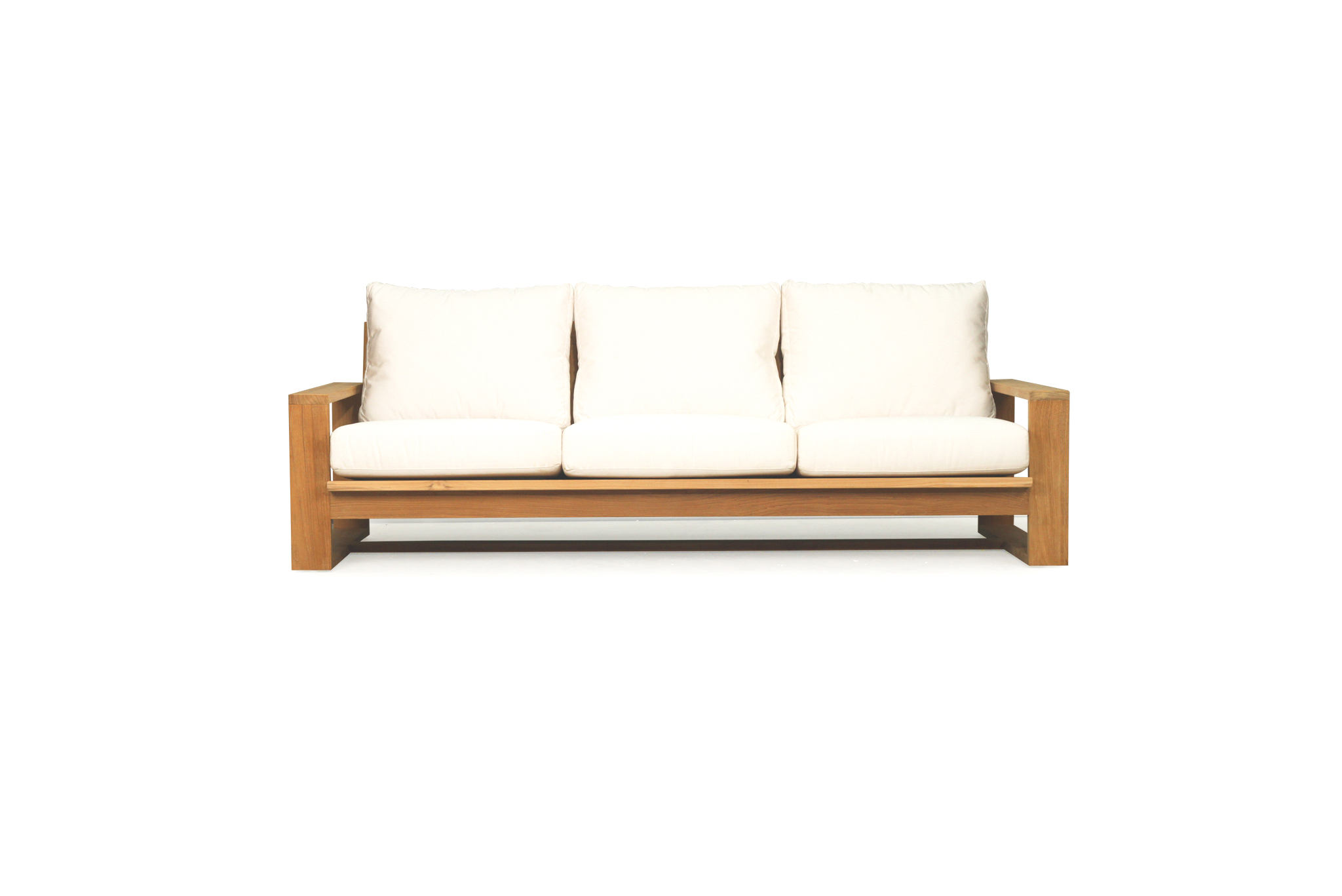 Double Island Outdoor Sofa - 3 Seater (Canvas Natural, Cast Slate or Cast Silver Upholstery) - Image 8