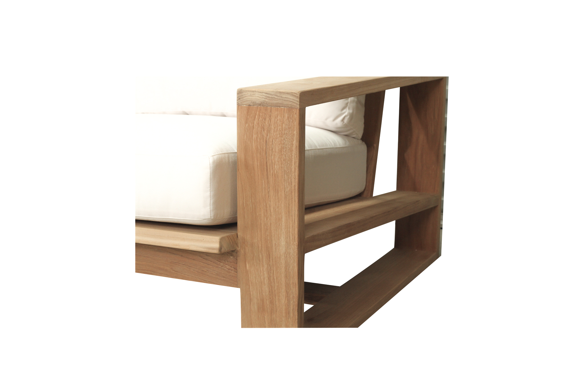 Double Island Outdoor Sofa - 3 Seater (Canvas Natural, Cast Slate or Cast Silver Upholstery) - Image 11