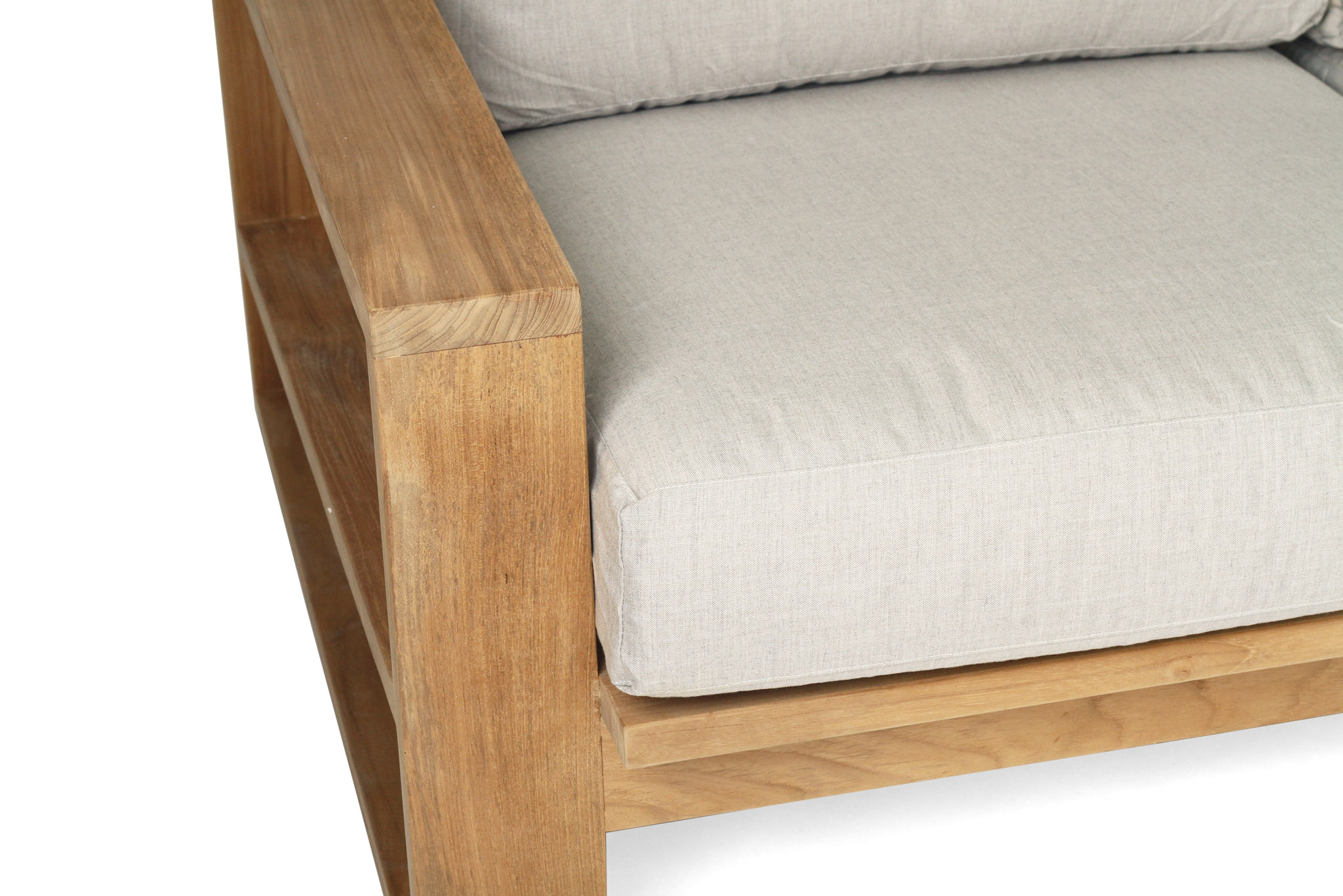 Double Island Outdoor Sofa - 3 Seater (Canvas Natural, Cast Slate or Cast Silver Upholstery) - Image 30