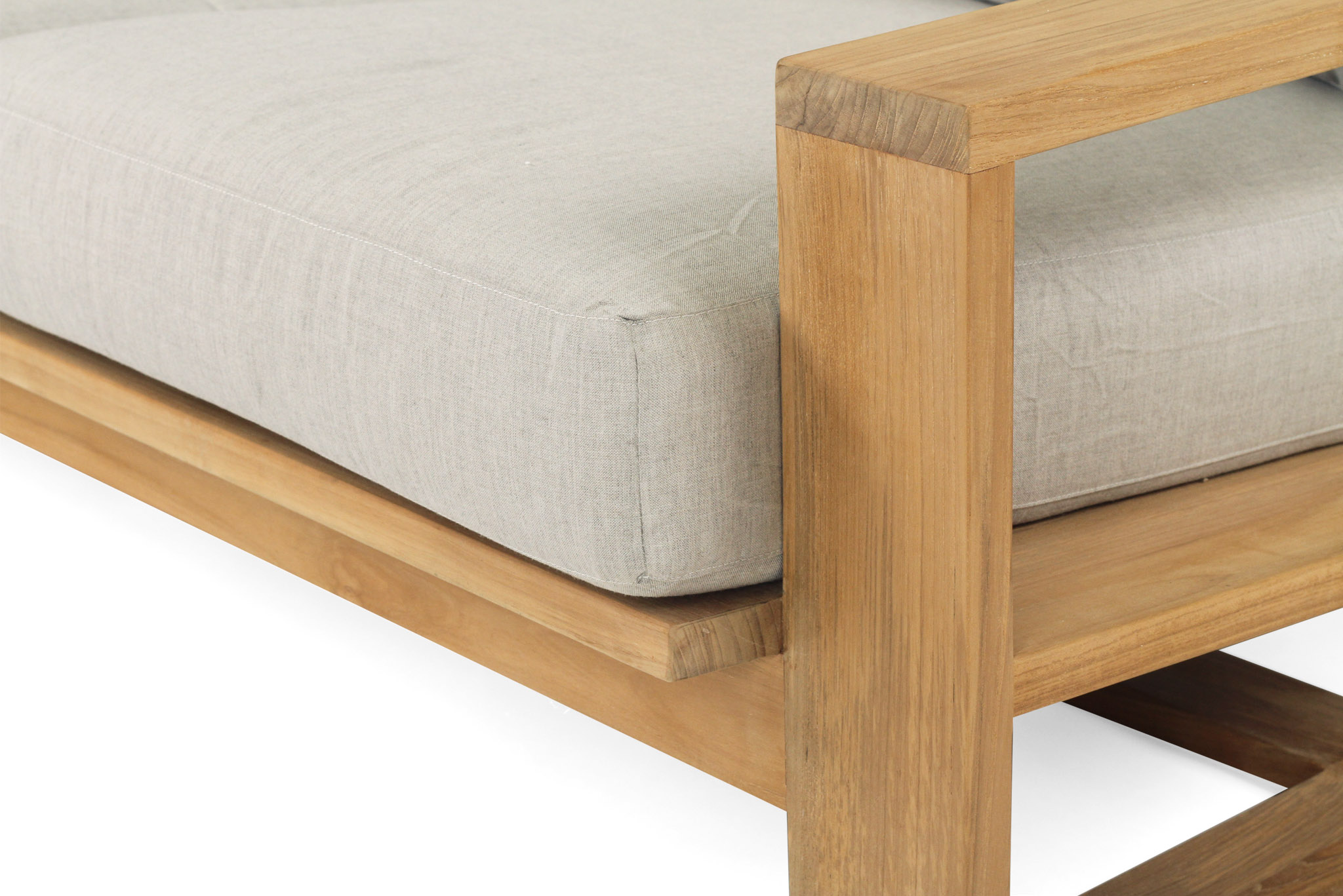 Double Island Outdoor Sofa - 3 Seater (Canvas Natural, Cast Slate or Cast Silver Upholstery) - Image 32