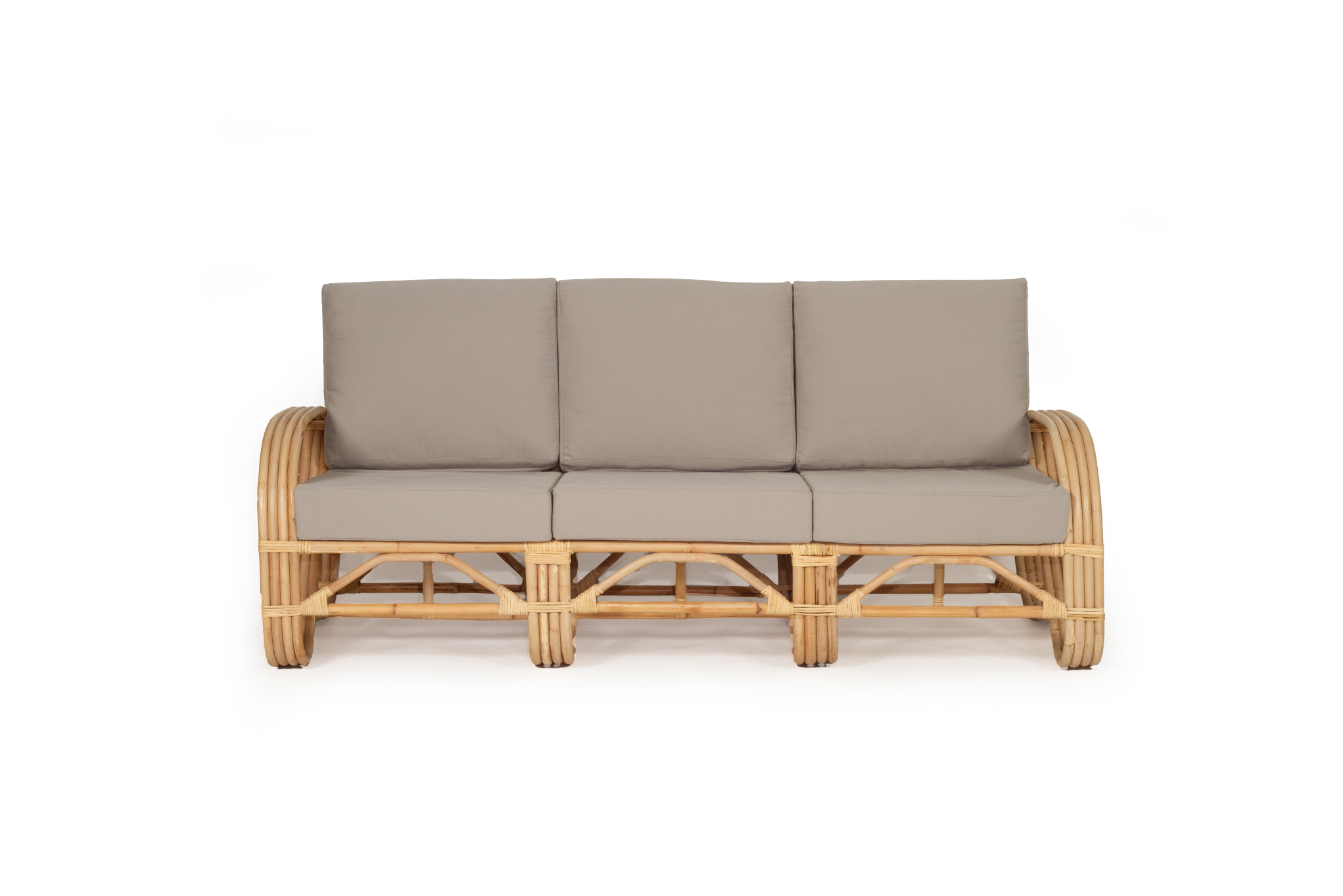 Pretzel Three Seater Sofa - Grey Cushions