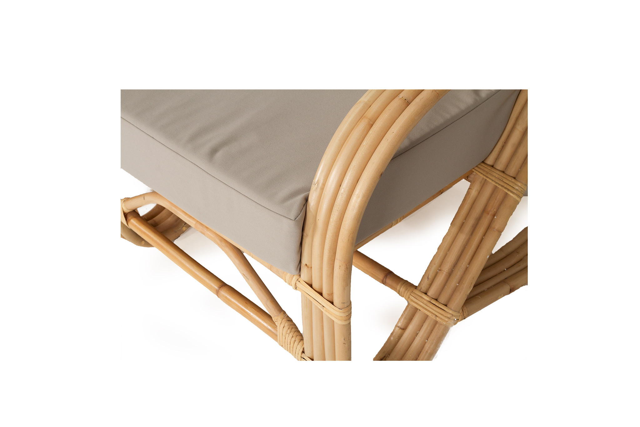 Pretzel Three Seater Sofa - Grey Cushions - Image 6