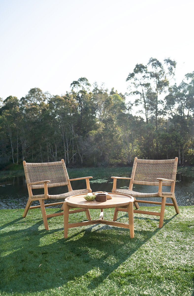 Zen Lazy Arm Chair - Washed Grey - Image 13