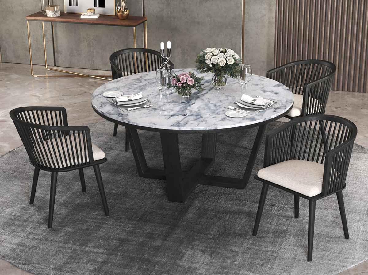 Audrey Dining Chair - Black - Image 8