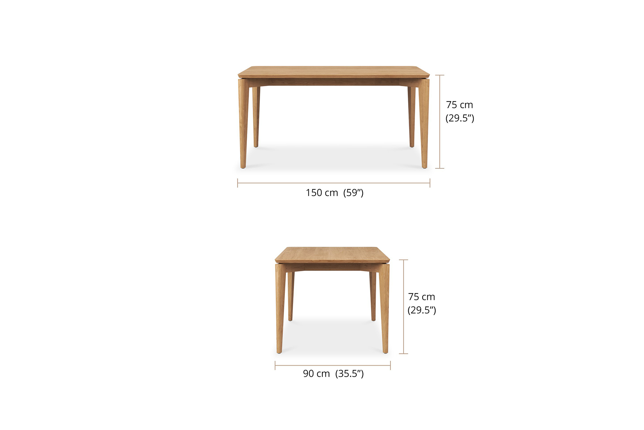 Jude Dining Table - 1.5m - Image 6
