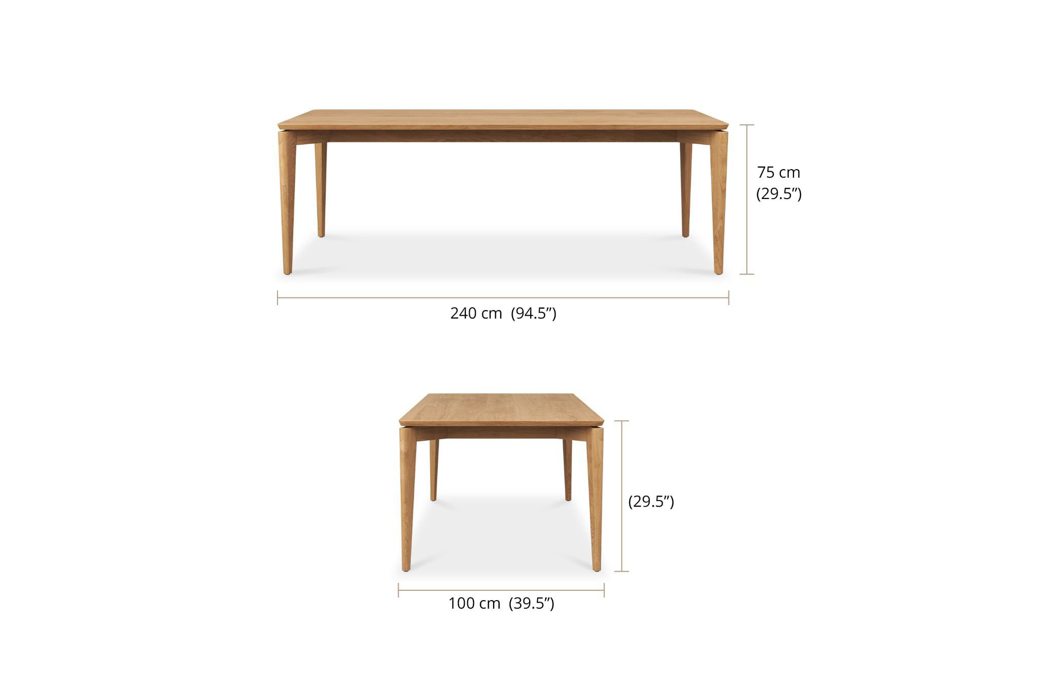 Jude Dining Table - 2.4m - Image 5