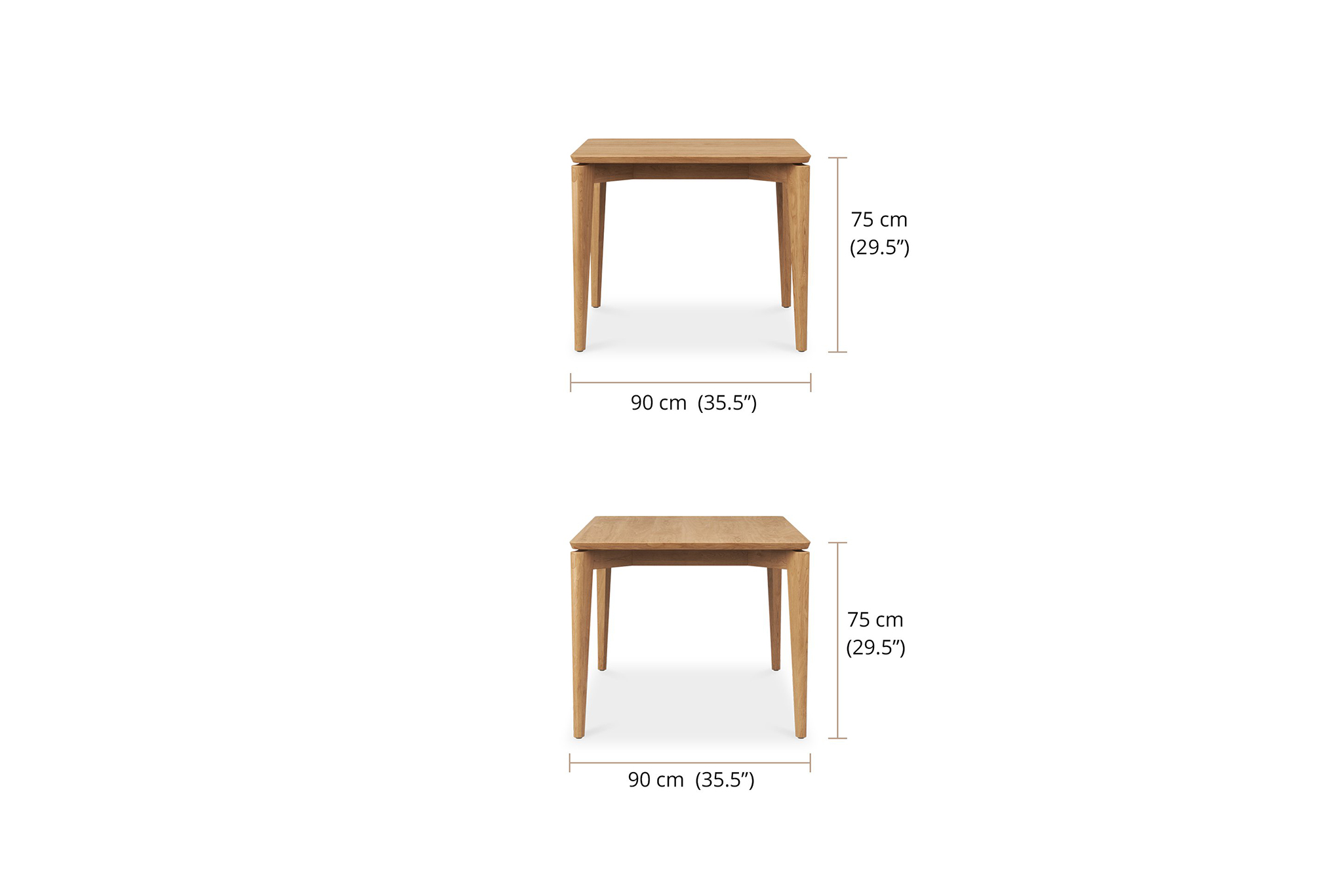 Jude Dining Table - 0.9m - Image 8