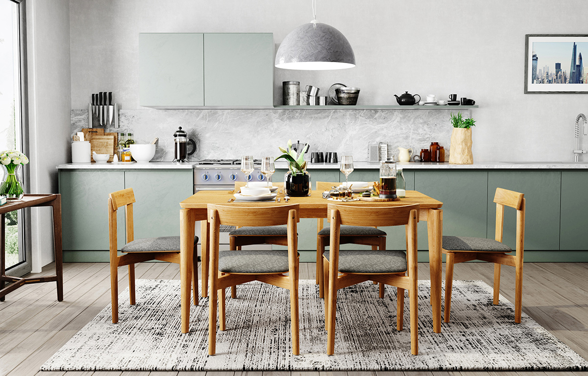 Jude Dining Table - 0.9m - Image 9