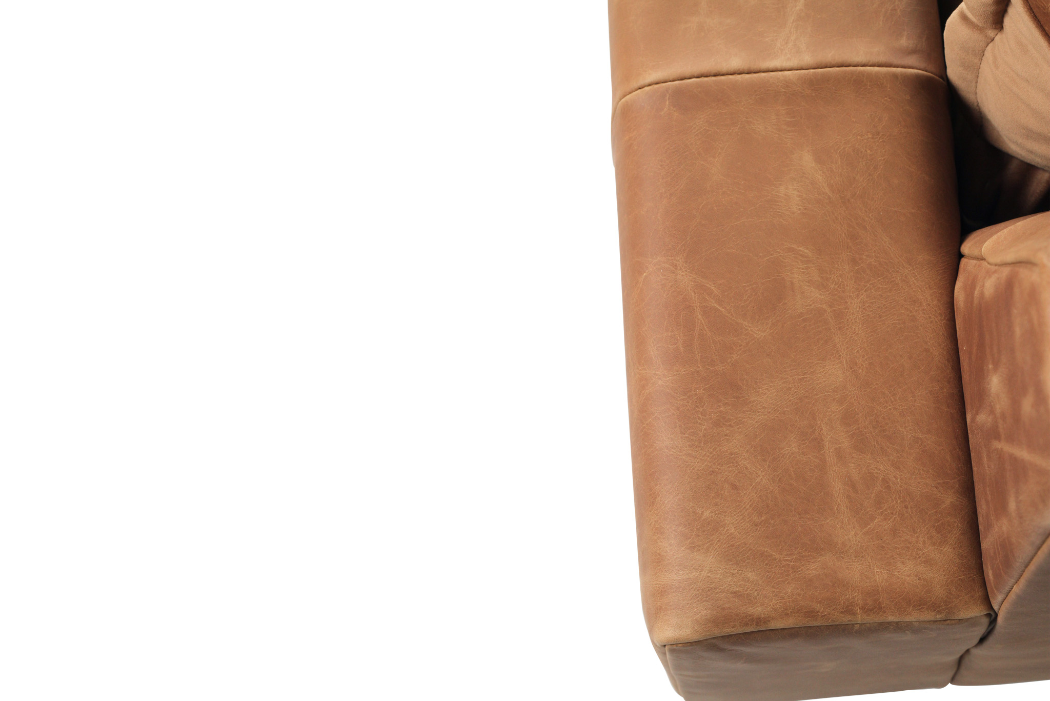 Marly 1 Seater Sofa - Cognac Leather - Image 12