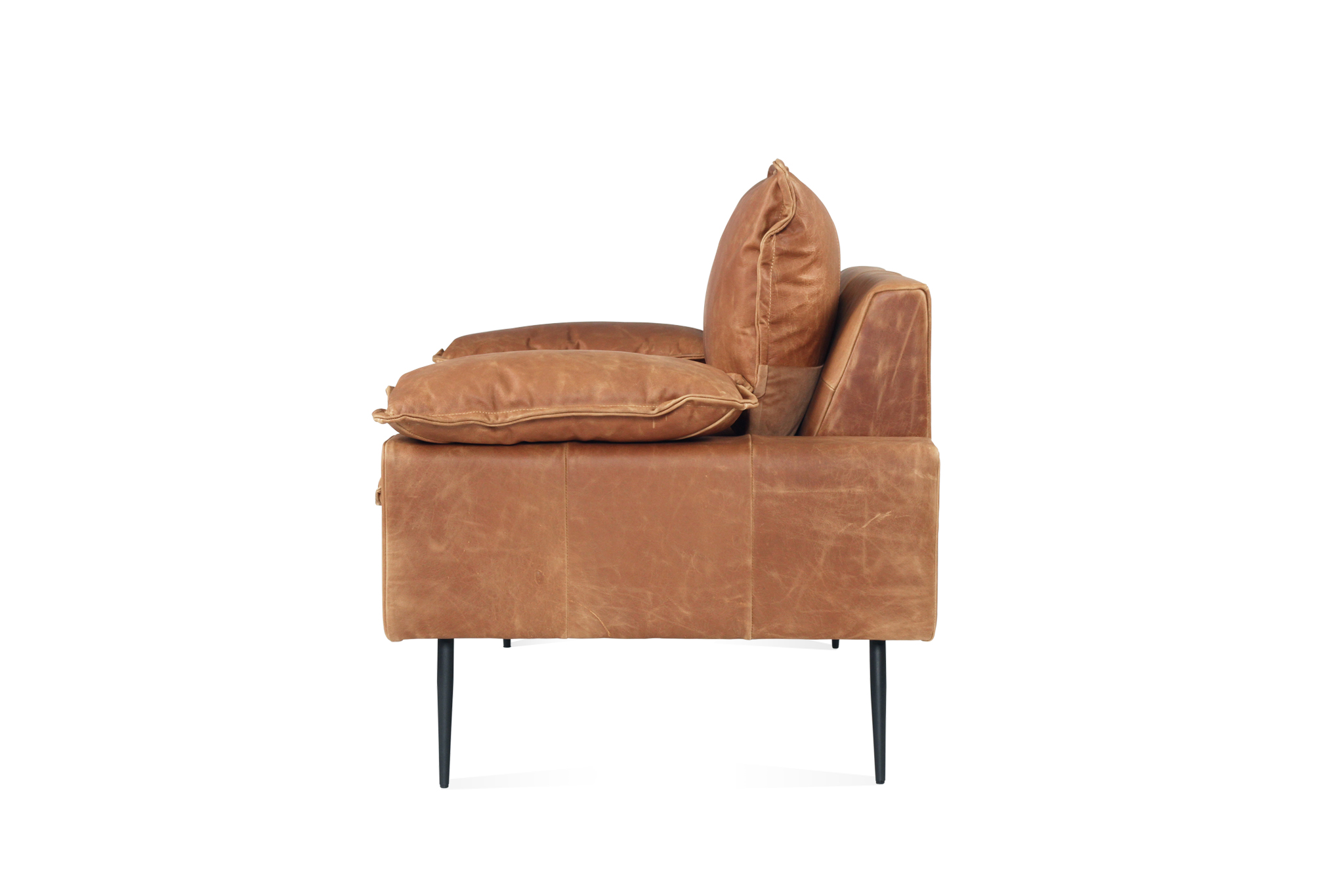 Marly 1 Seater Sofa - Cognac Leather - Image 5
