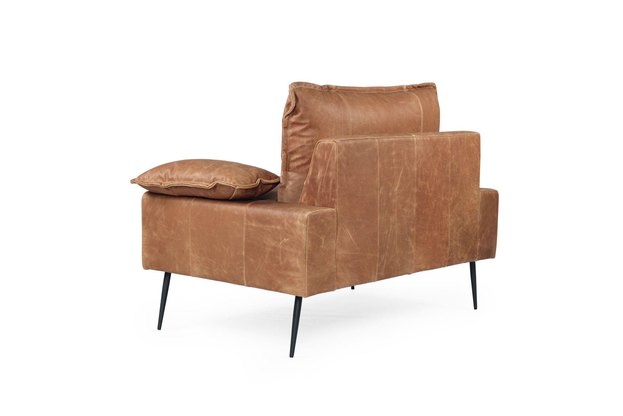 Marly 1 Seater Sofa - Cognac Leather - Image 6