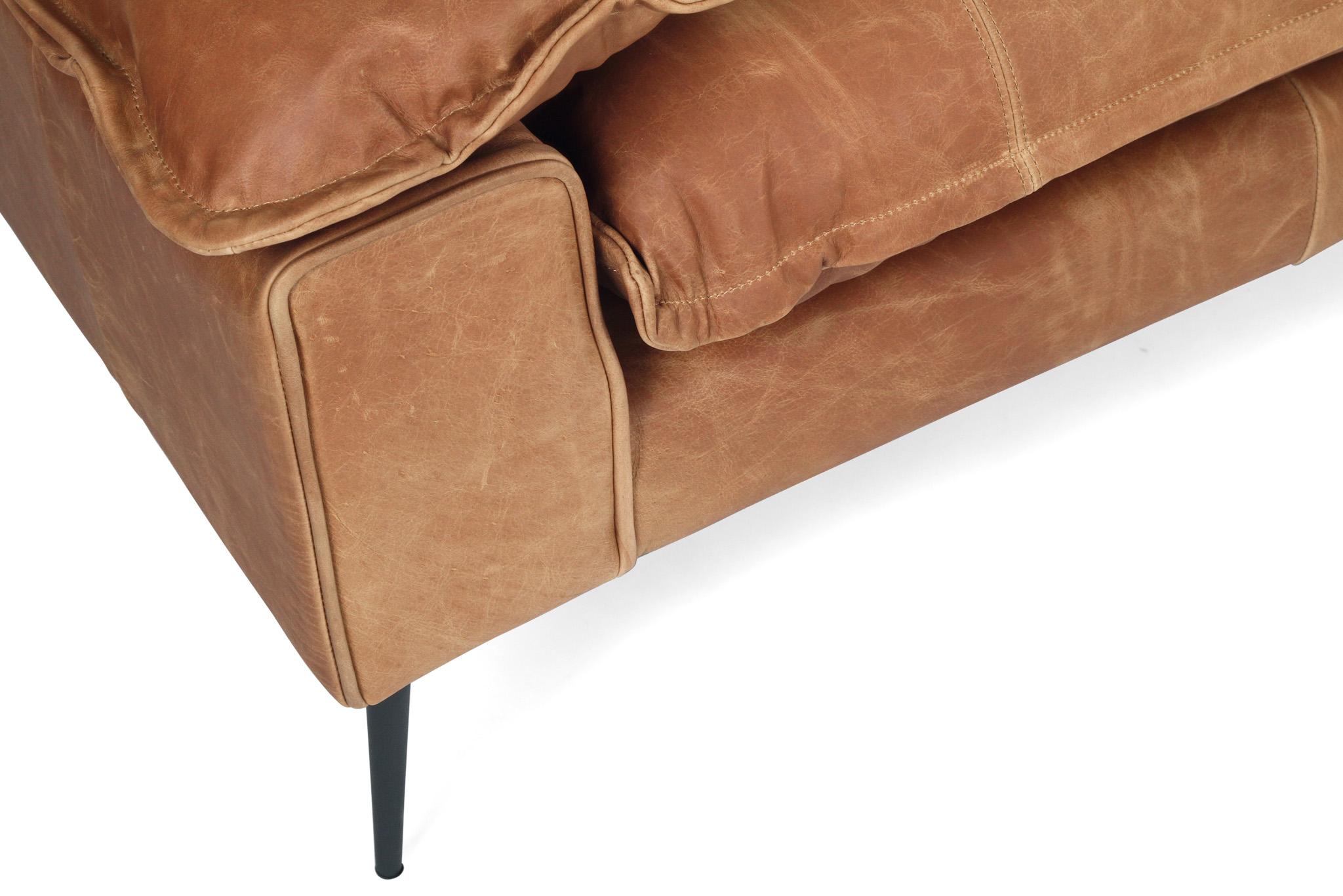 Marly 1 Seater Sofa - Cognac Leather - Image 8