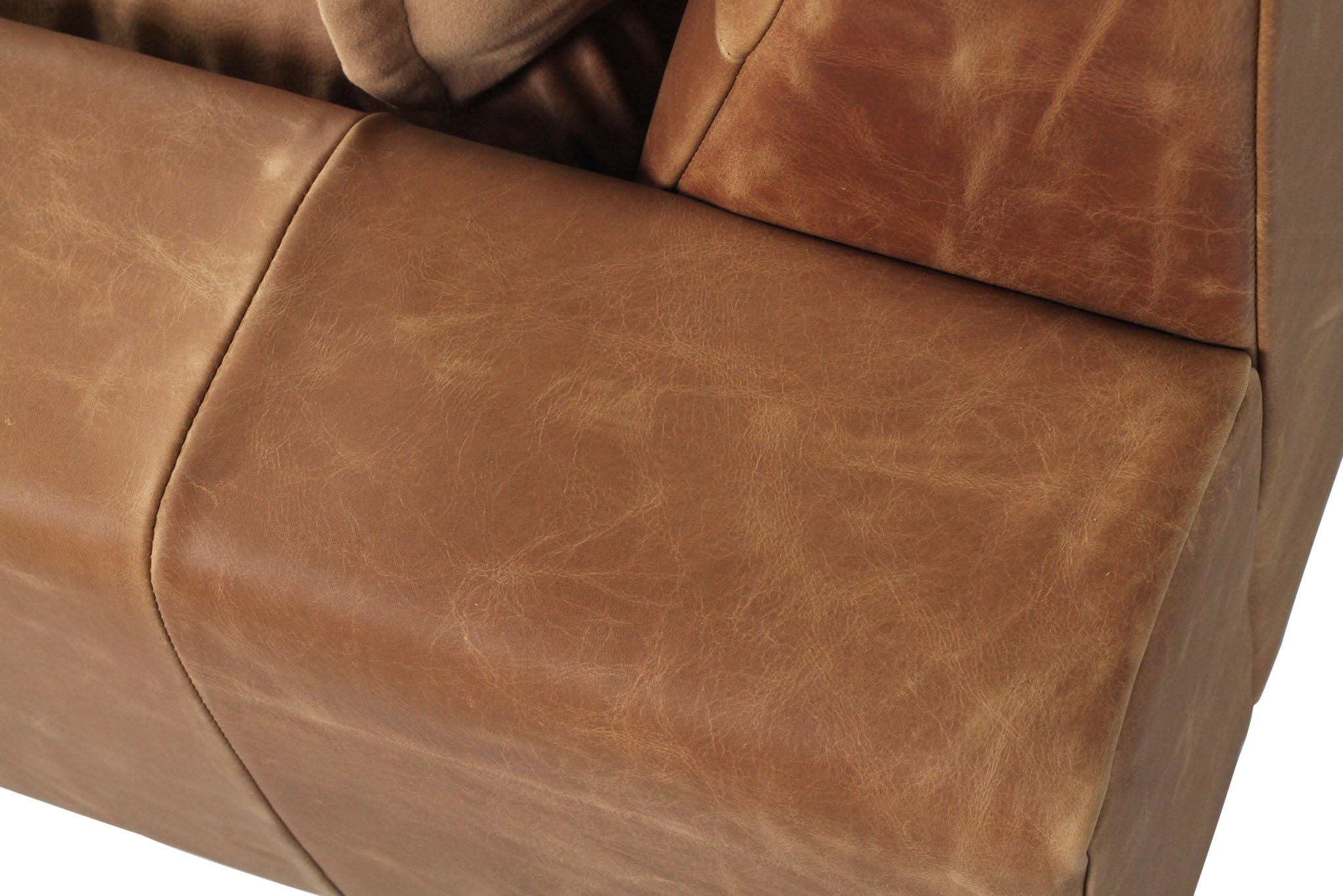 Marly 1 Seater Sofa - Cognac Leather - Image 9