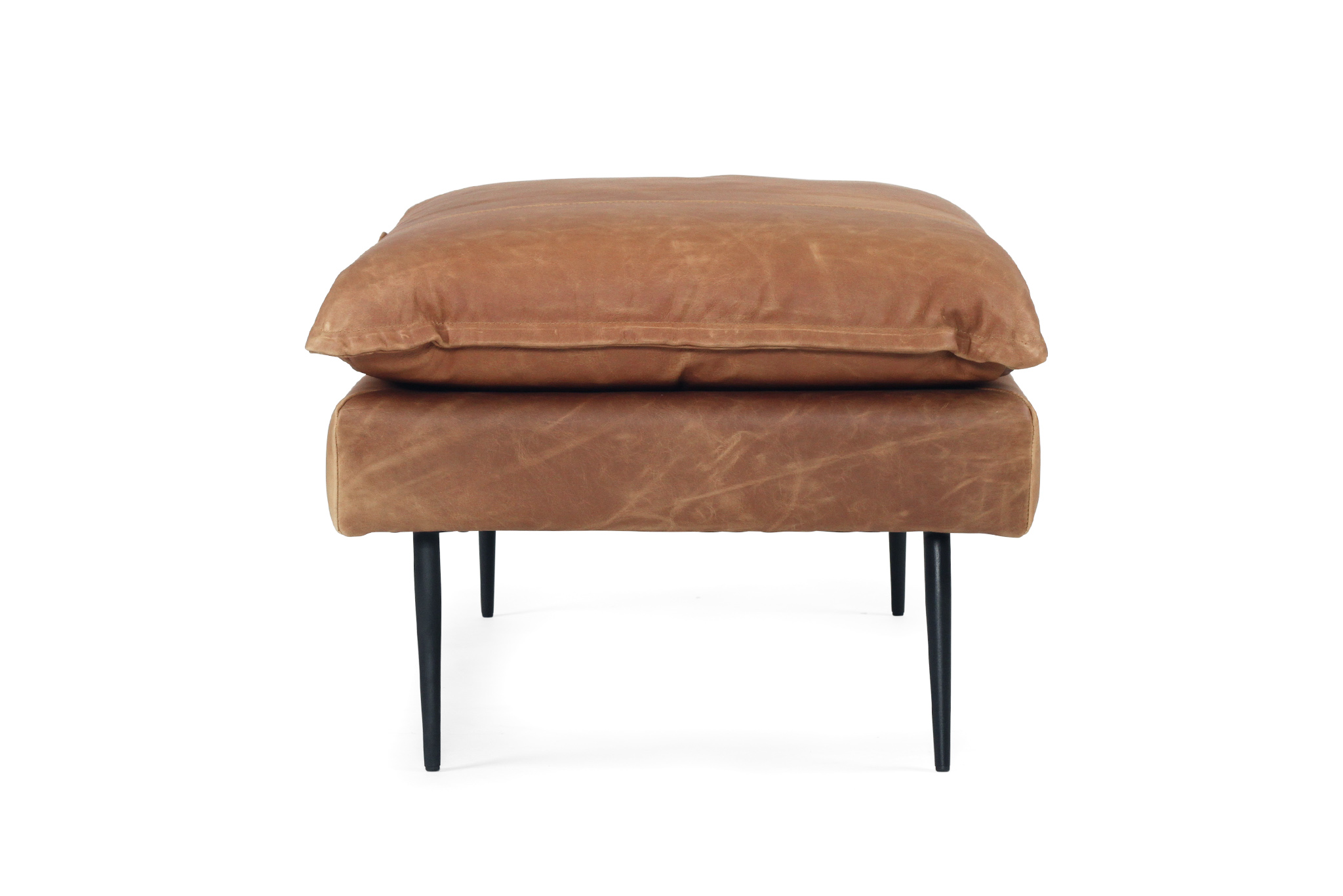 Marly Footstool - Cognac Leather - Image 5