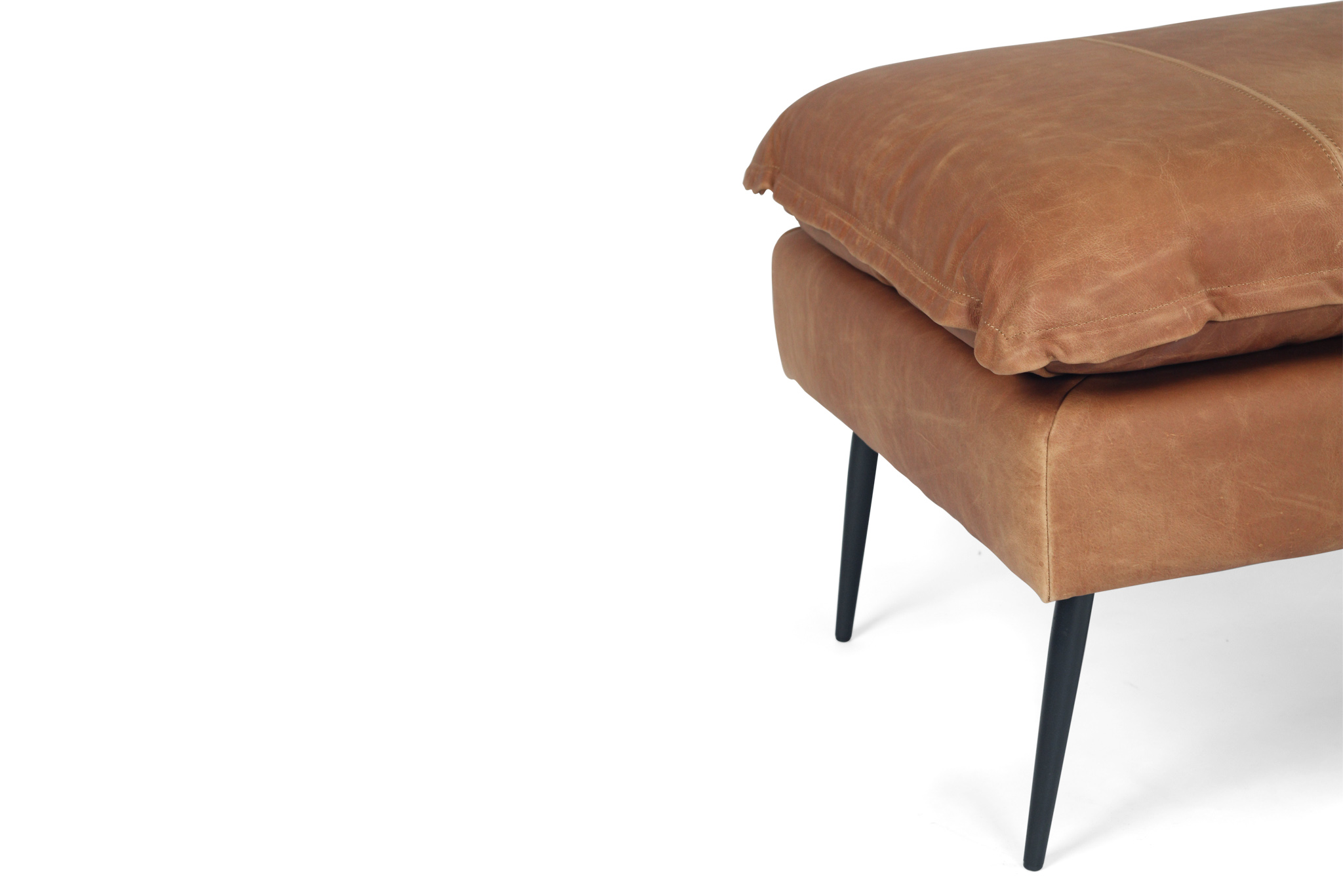 Marly Footstool - Cognac Leather - Image 7