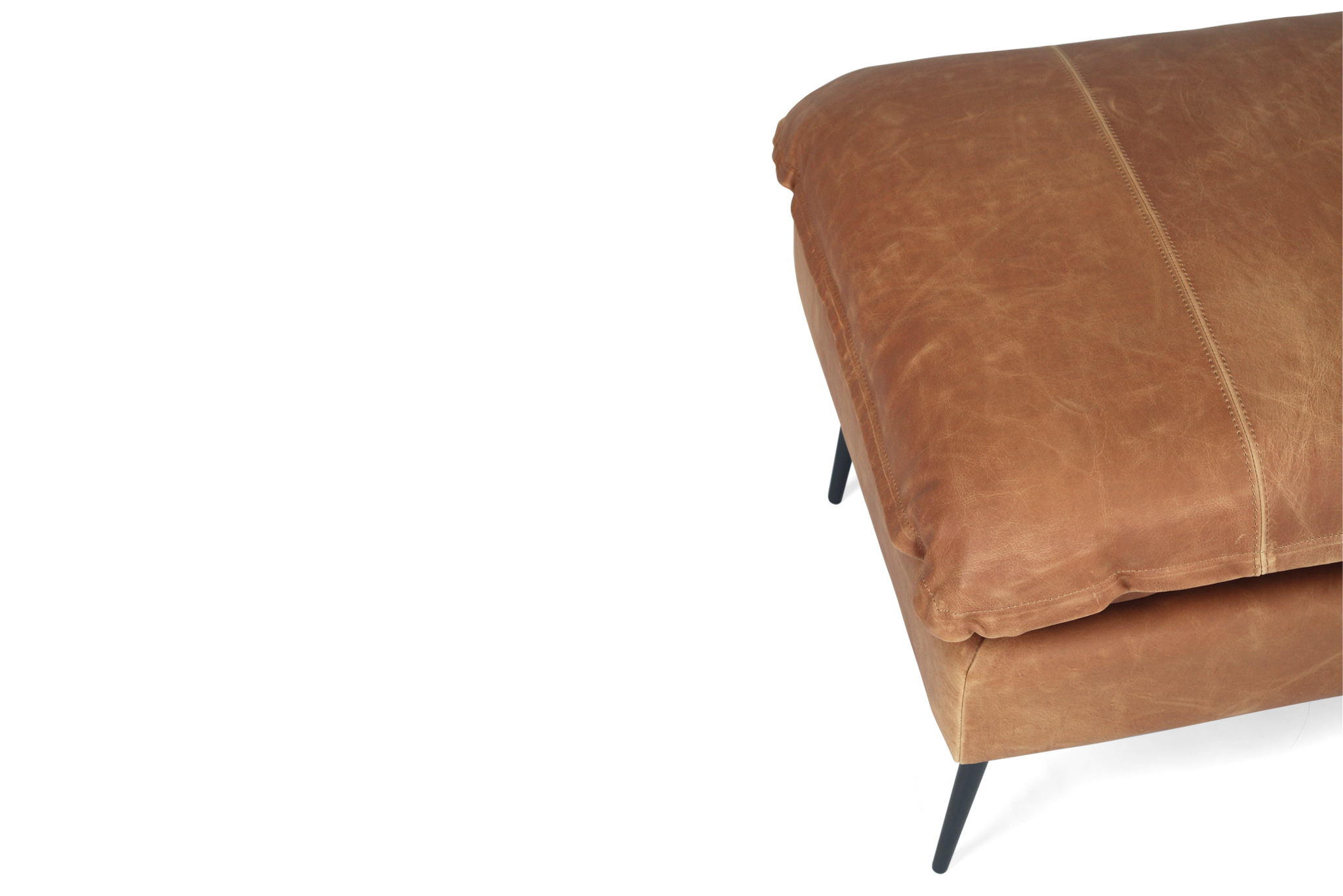 Marly Footstool - Cognac Leather - Image 8