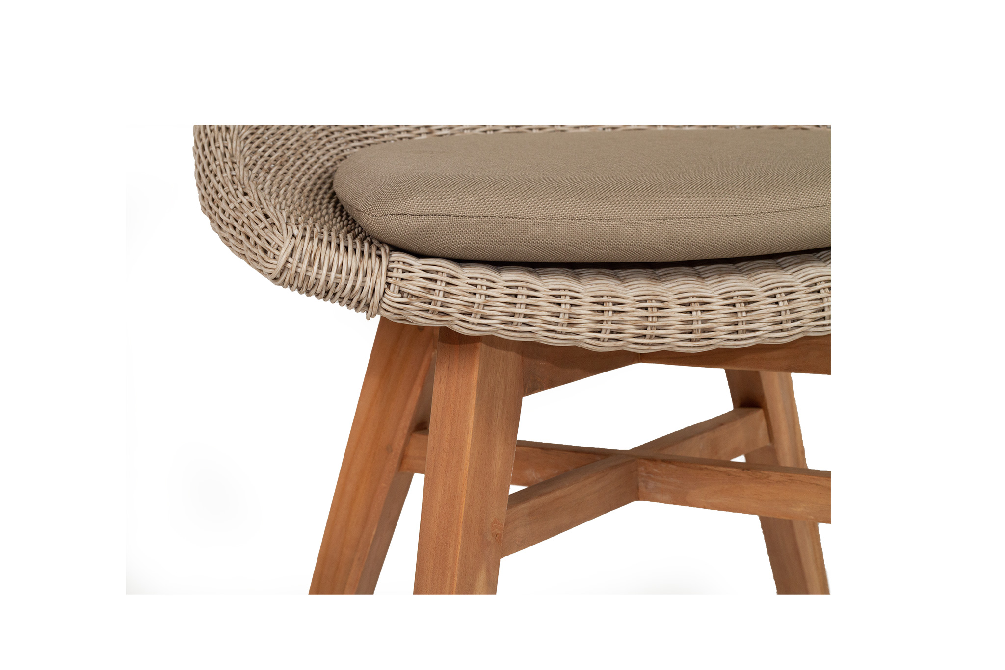 Oceanic Outdoor Dining Chair - Mushroom - Image 10
