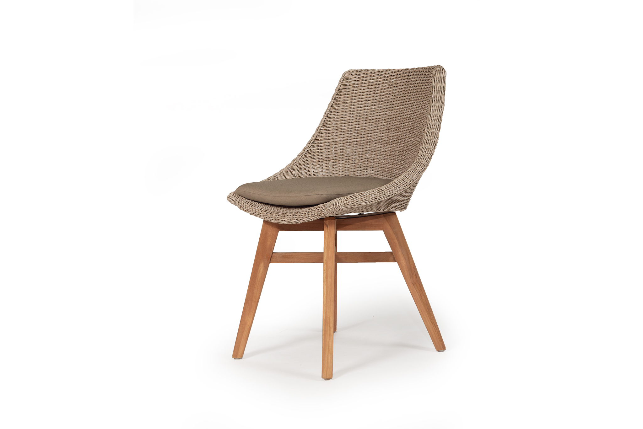 Oceanic Outdoor Dining Chair - Mushroom - Image 3
