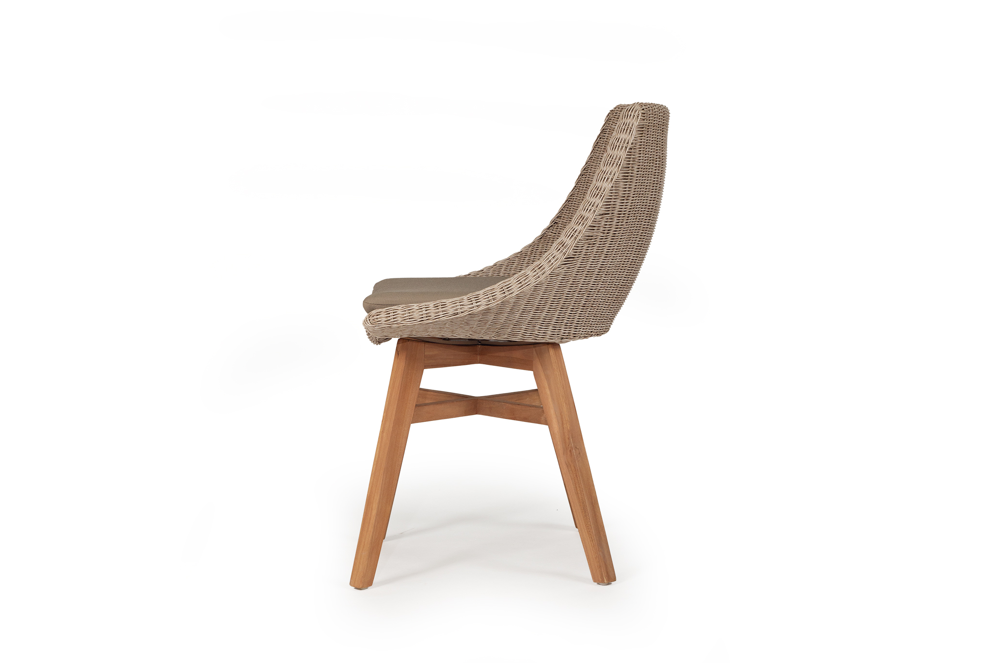 Oceanic Outdoor Dining Chair - Mushroom - Image 4