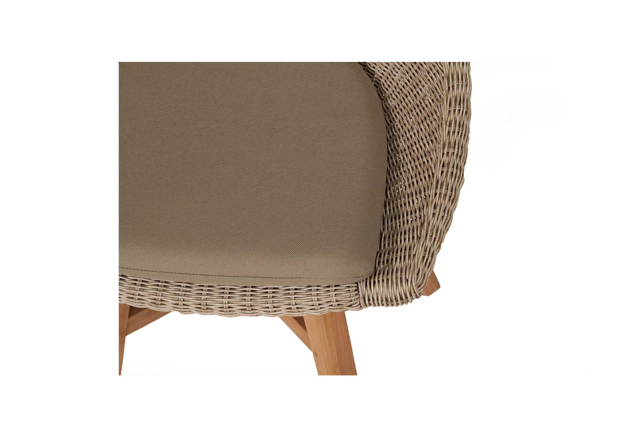 Oceanic Outdoor Dining Chair - Mushroom - Image 8