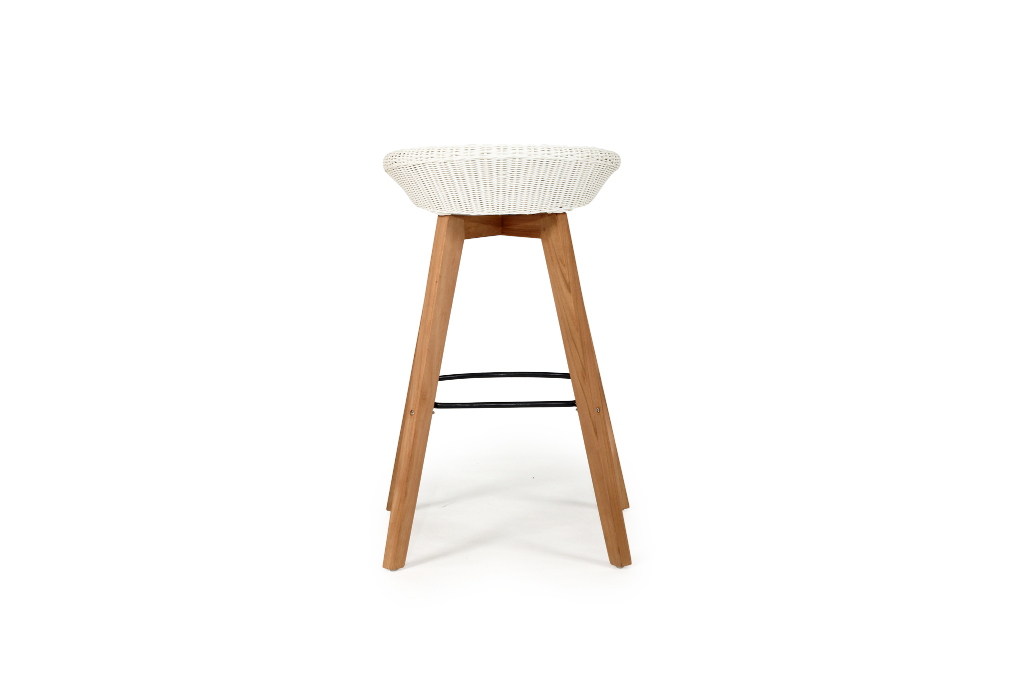 Oceanic Outdoor Backless Bar Stool - White - Image 10