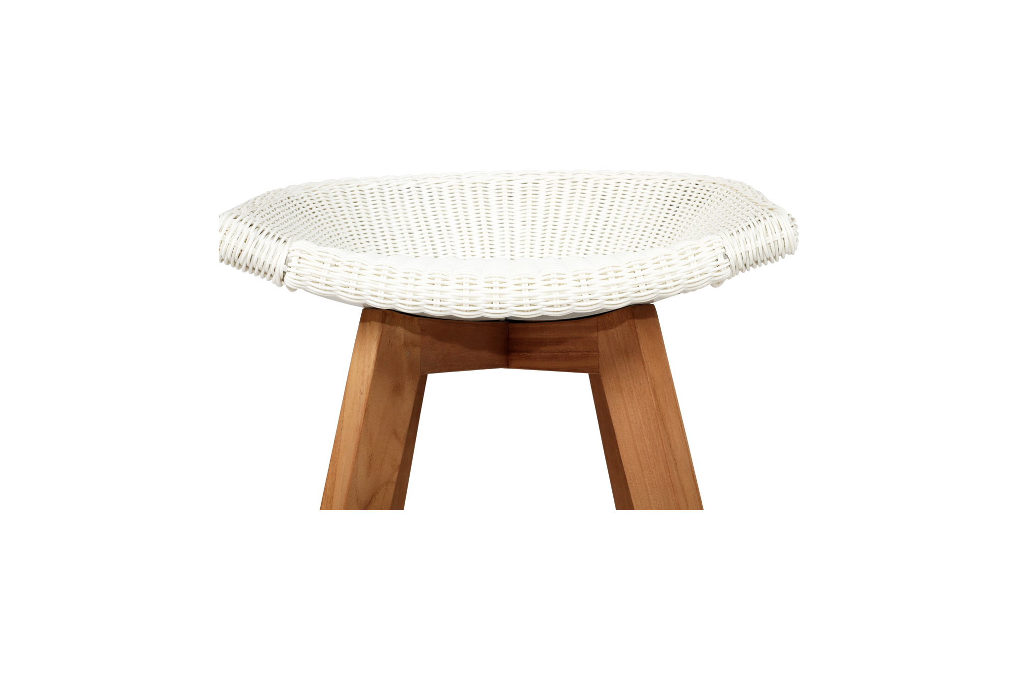 Oceanic Outdoor Backless Bar Stool - White - Image 12