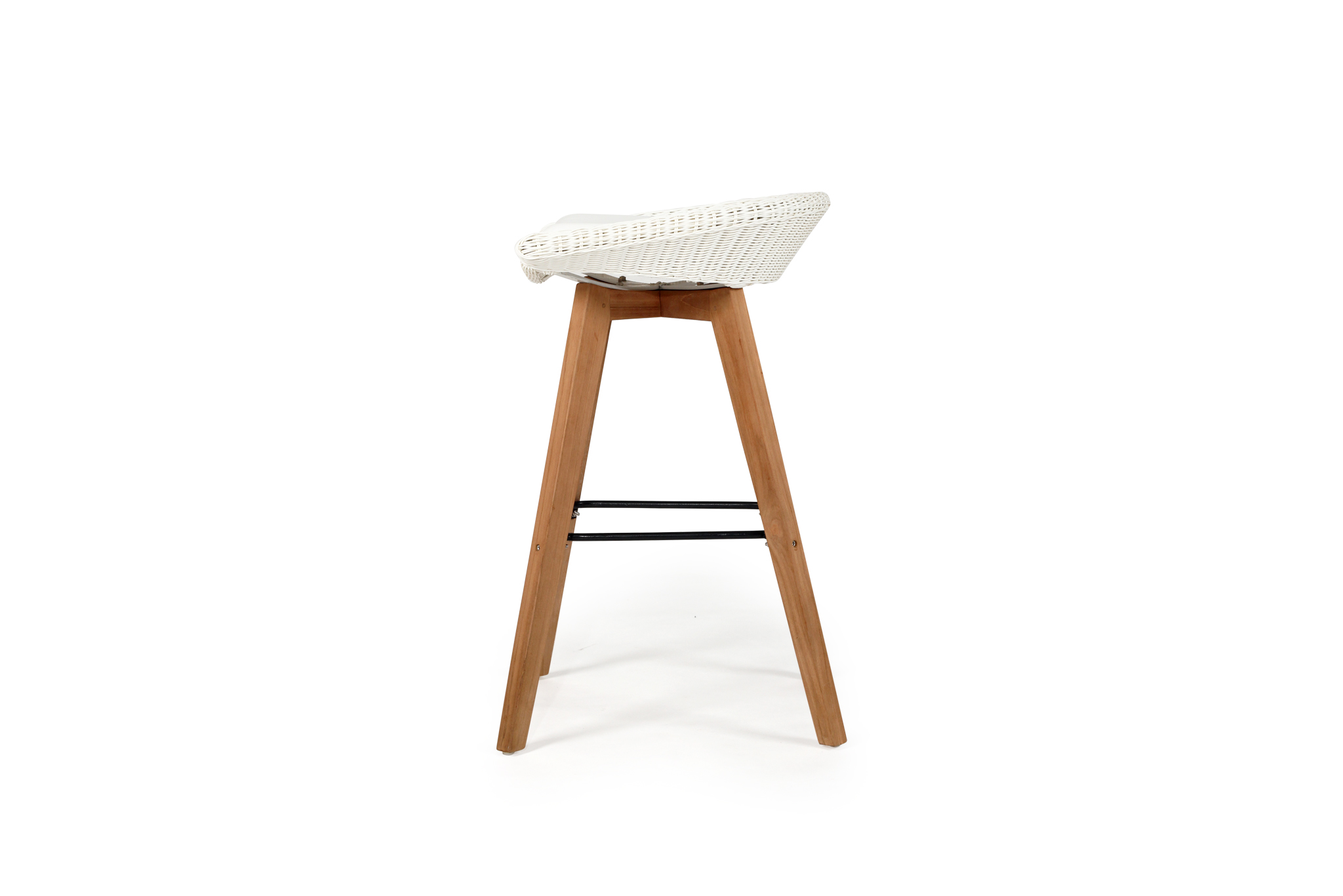 Oceanic Outdoor Backless Bar Stool - White - Image 8