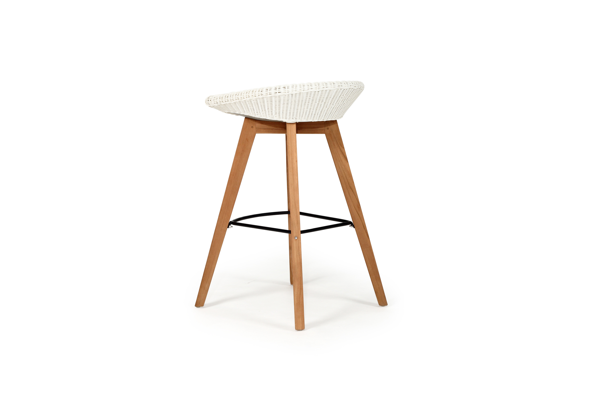 Oceanic Outdoor Backless Bar Stool - White - Image 9