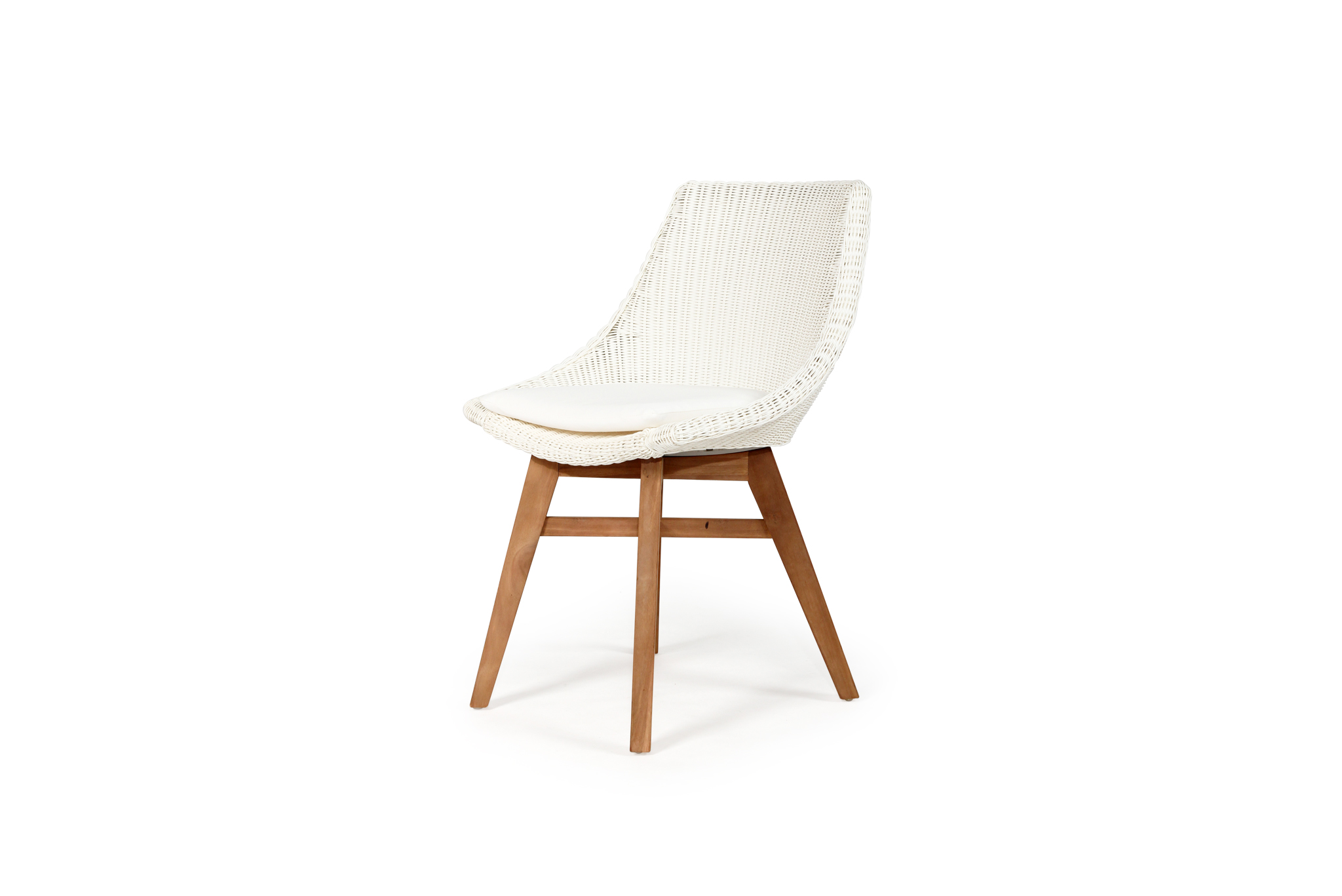 Oceanic Outdoor Dining Chair - White - Image 3
