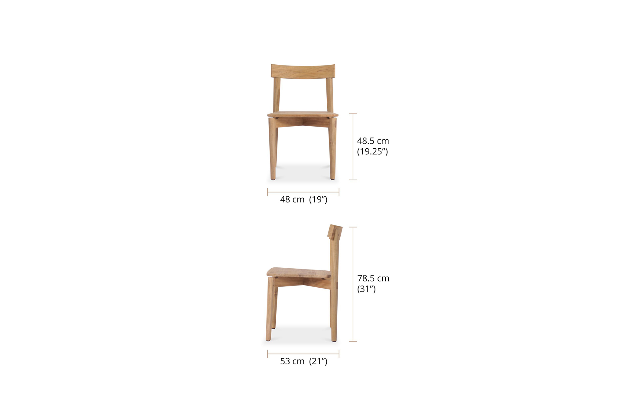 Jude Dining Chair - Natural - Image 7