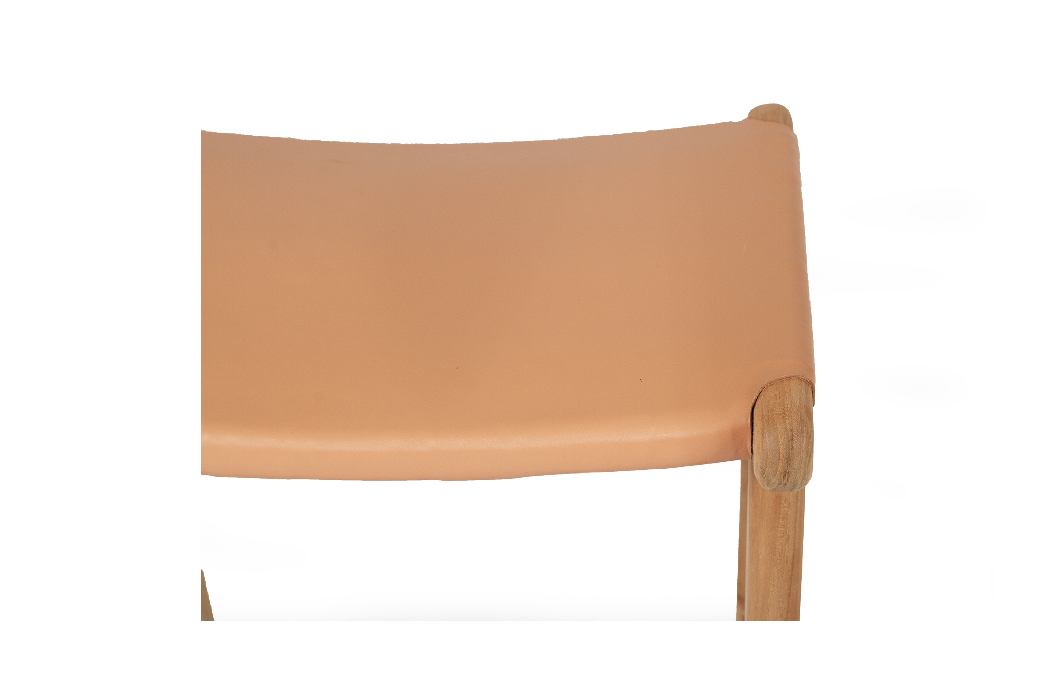 Pasadena Leather Saddle Stool - Flat Natural - Image 8