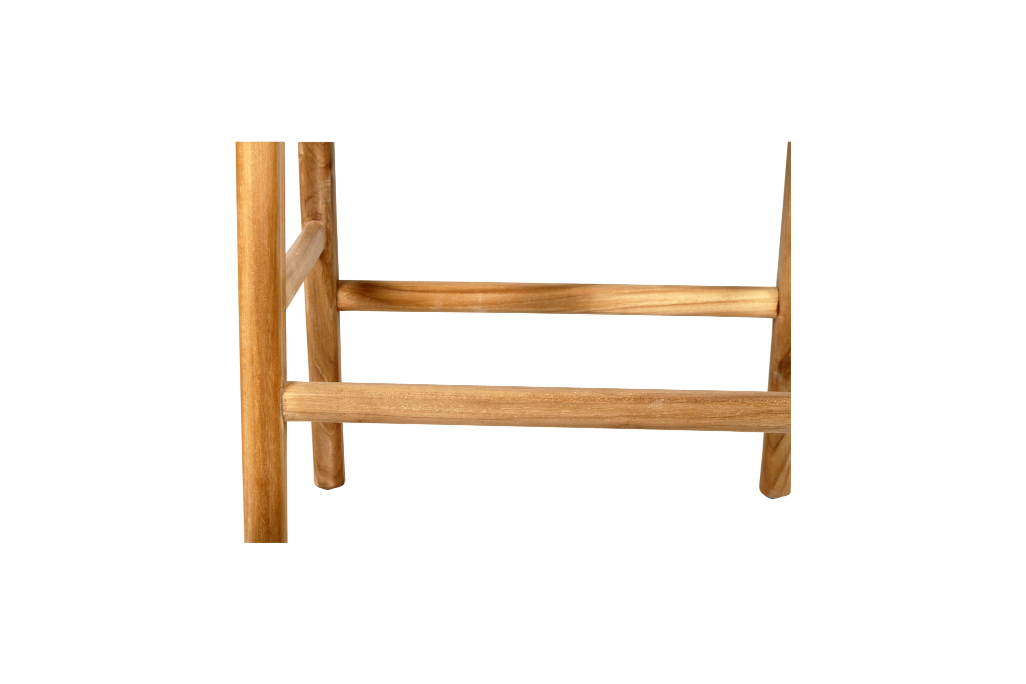 Pasadena Leather Saddle Stool - White - Flat - Image 10