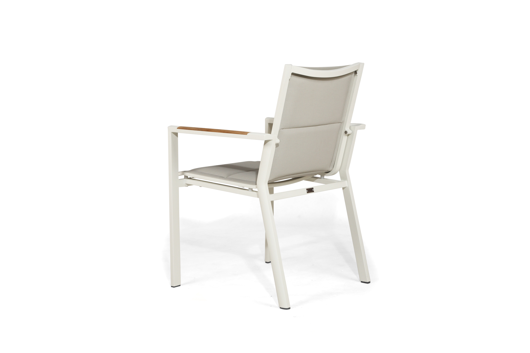 Roberto Stackable Outdoor Dining Chair - Pearl White - Set of 4 - Image 13