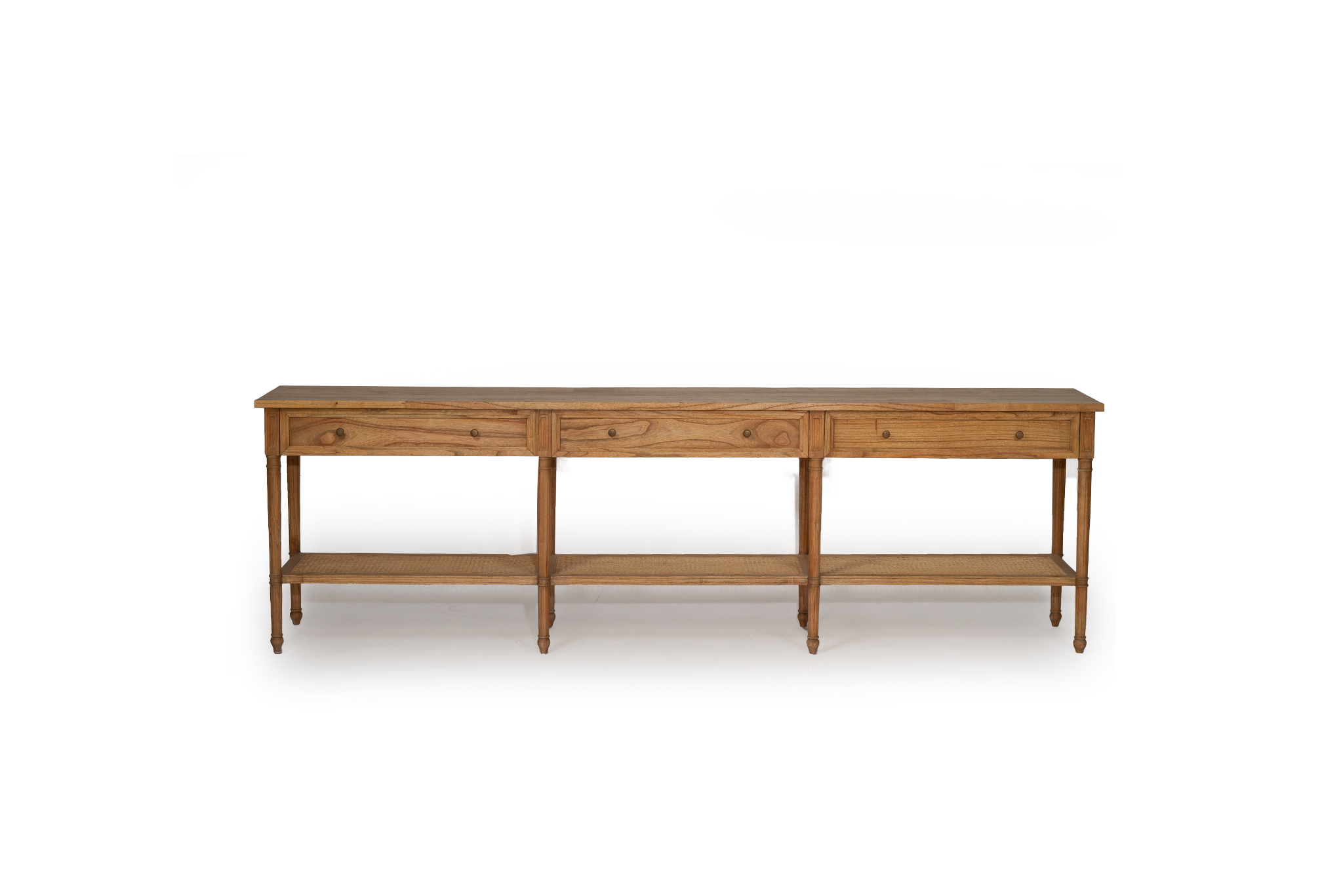 Hamilton Wide Console Table - Weathered Oak - 280cm - Image 7