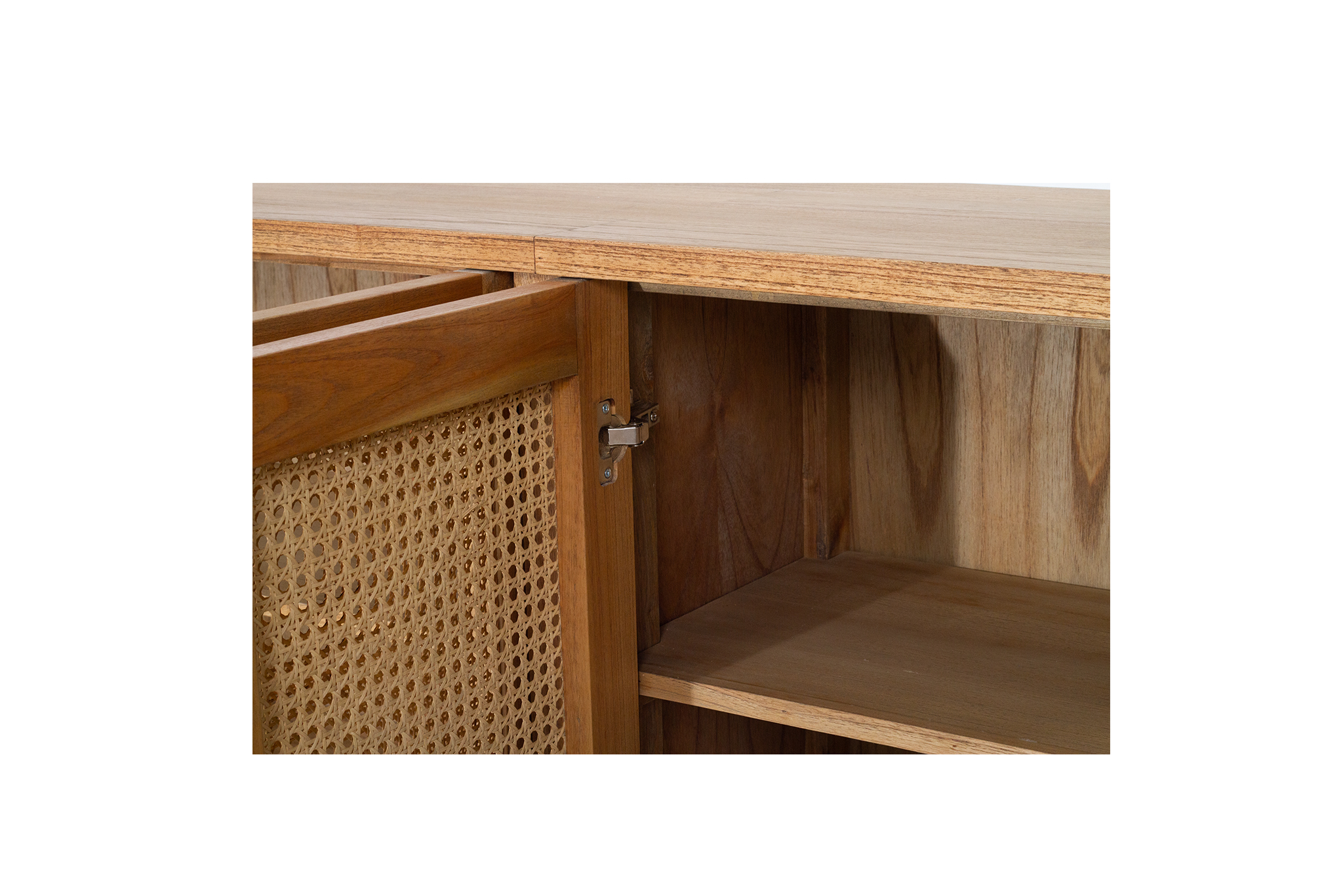 Hamilton Six Door Sideboard - Weathered Oak - Image 4