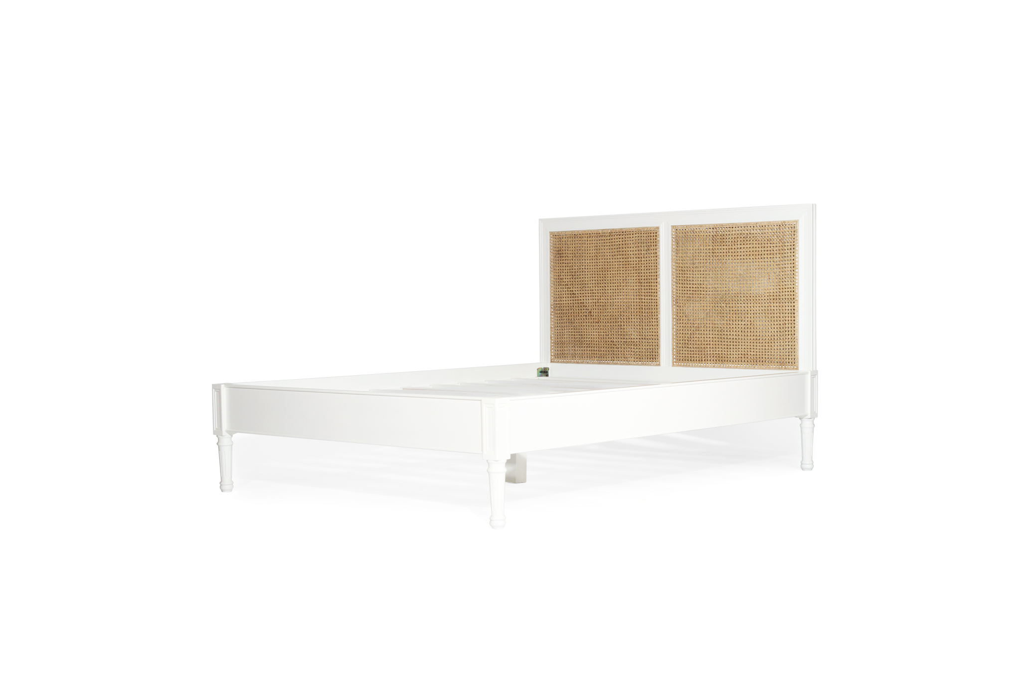 Hamilton Cane Bed - King Size - Low End - White - Image 8