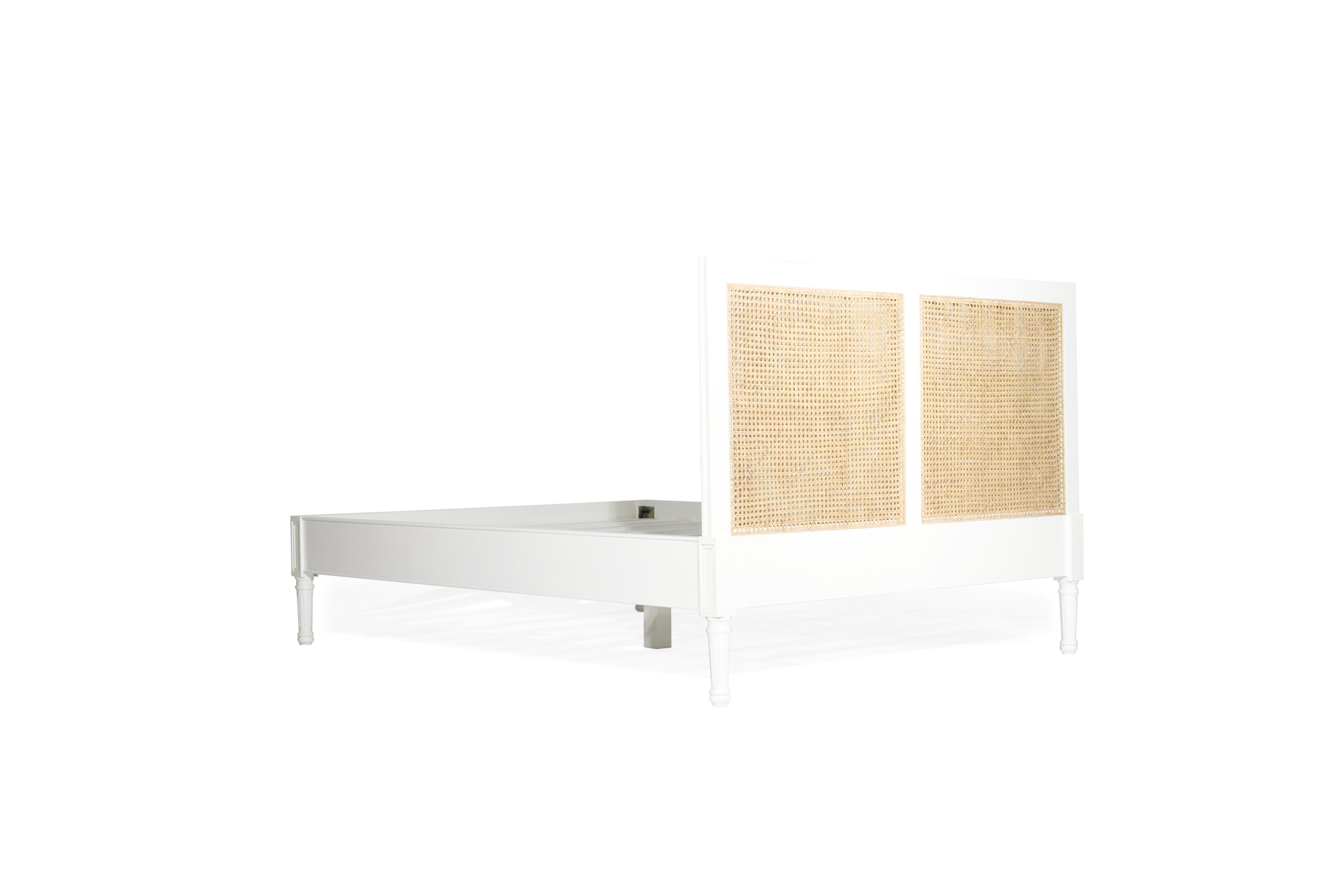 Hamilton Cane Bed - King Size - Low End - White - Image 6